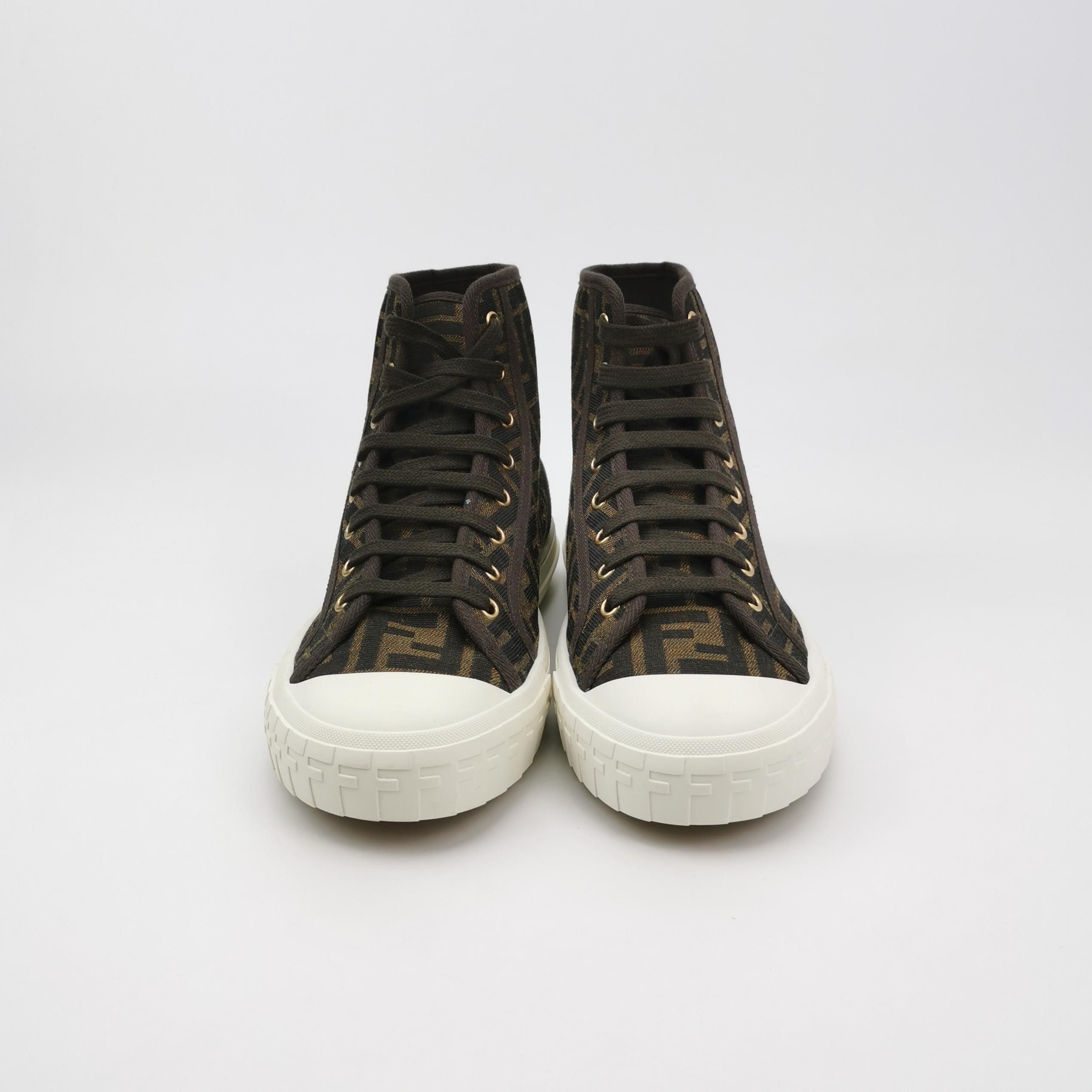 Fendi Fendi Domino FF Logo High-Top Sneakers Size 40 Size US 7 / EU 40 - 4 Thumbnail