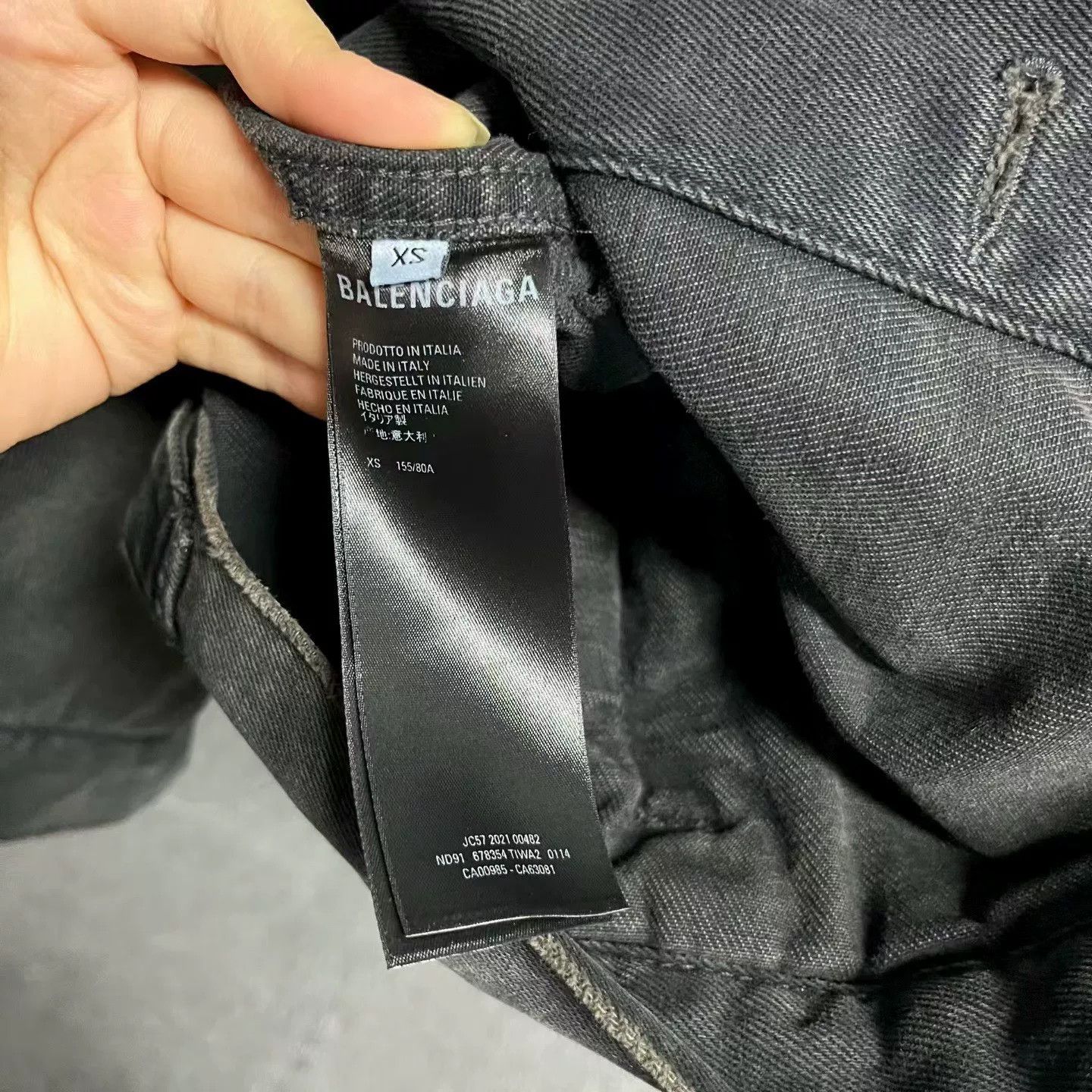 Balenciaga Balenciaga Denim Black Light Jacket xs Men Size US XS / EU 42 / 0 - 5 Thumbnail