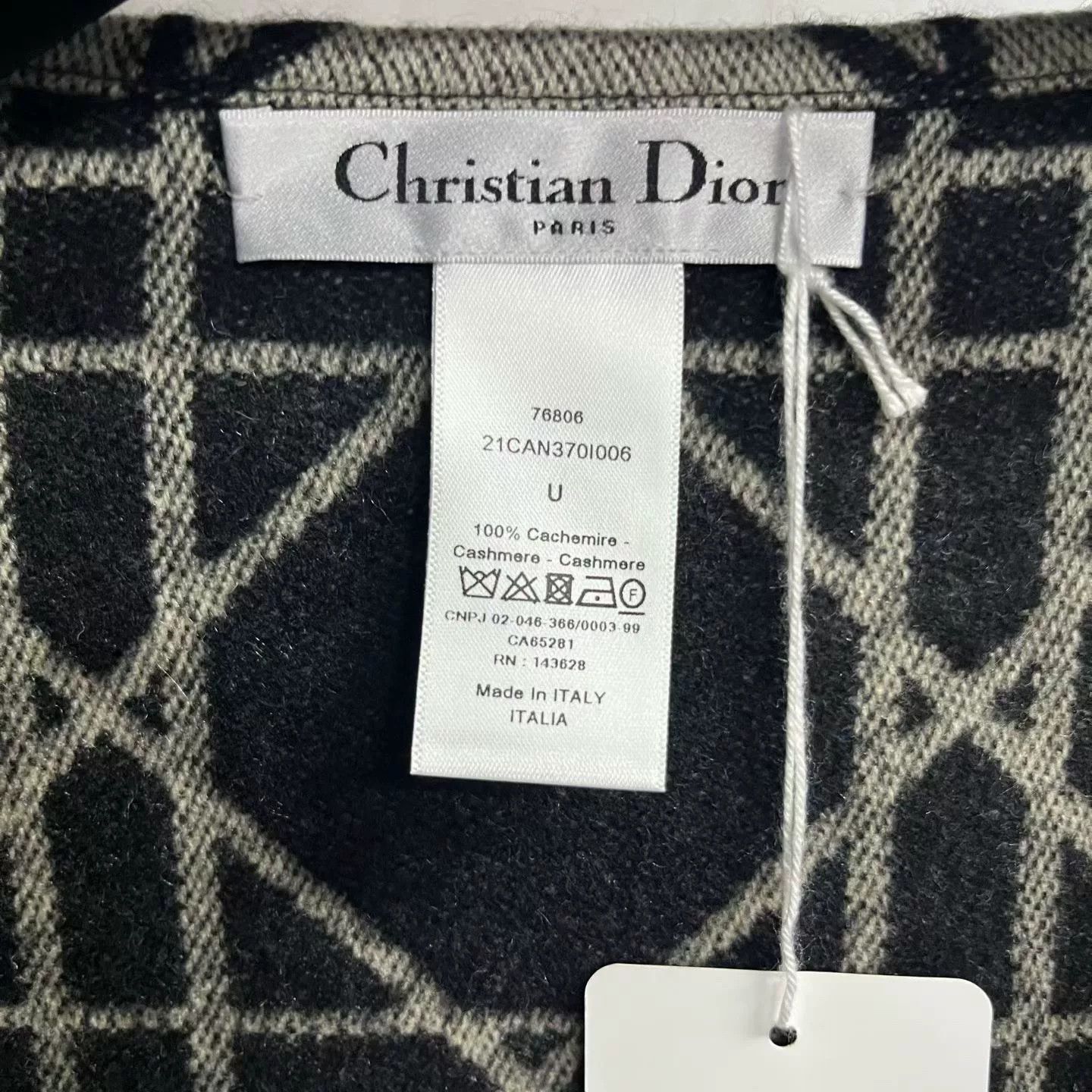 Dior Dior Retro Plaid Scarf one size Men Size ONE SIZE - 5 Thumbnail