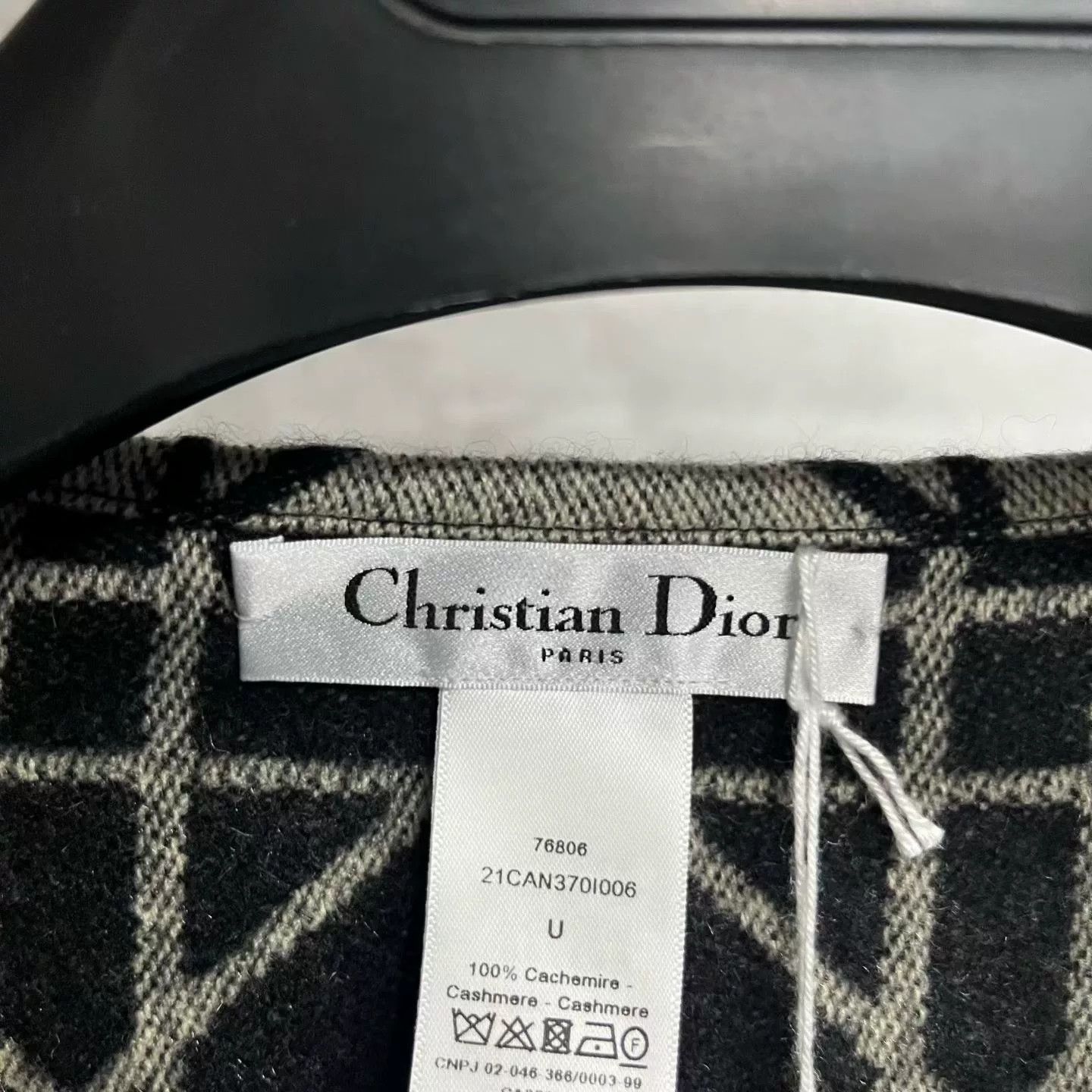 Dior Dior Retro Plaid Scarf one size Men Size ONE SIZE - 3 Thumbnail