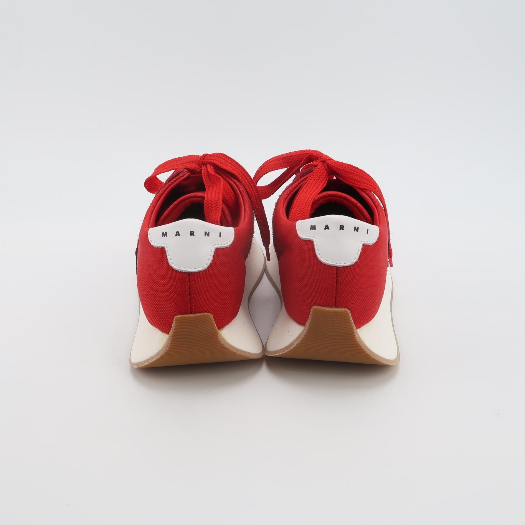 Marni Marni Red Suede Dance Bunny Sneakers 40 Size US 7 / EU 40 - 5 Thumbnail