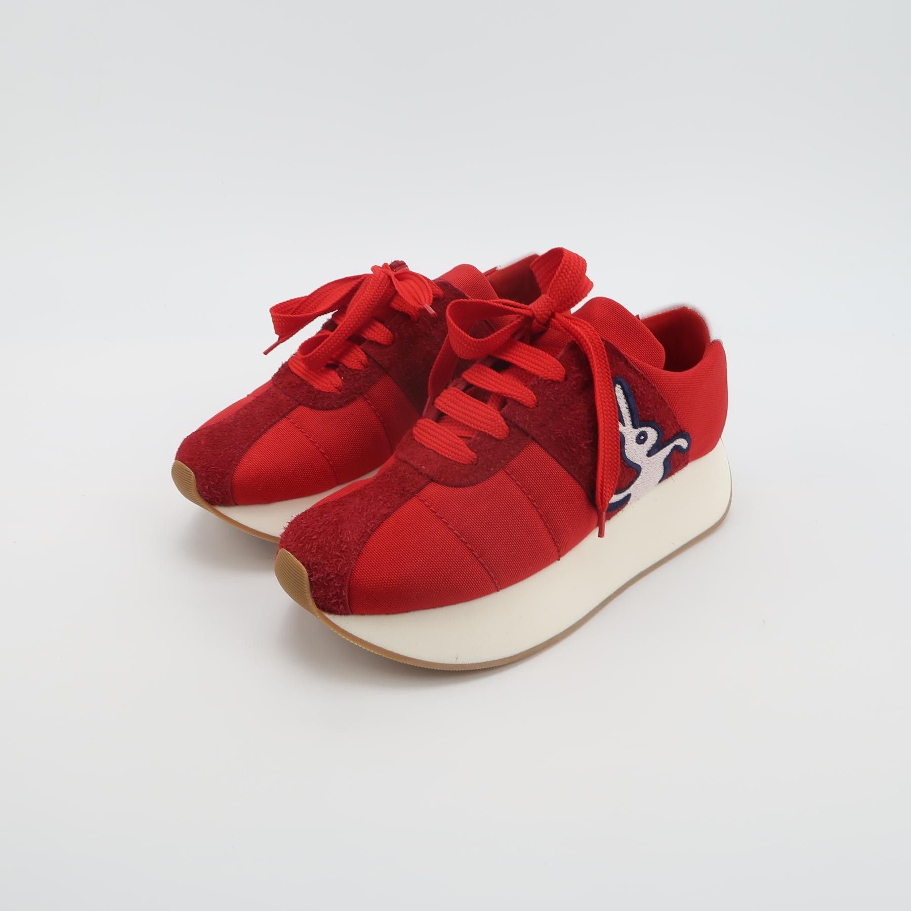 Marni Marni Dance Bunny Red Canvas Sneakers 41 Size US 8 / EU 41 - 3 Thumbnail