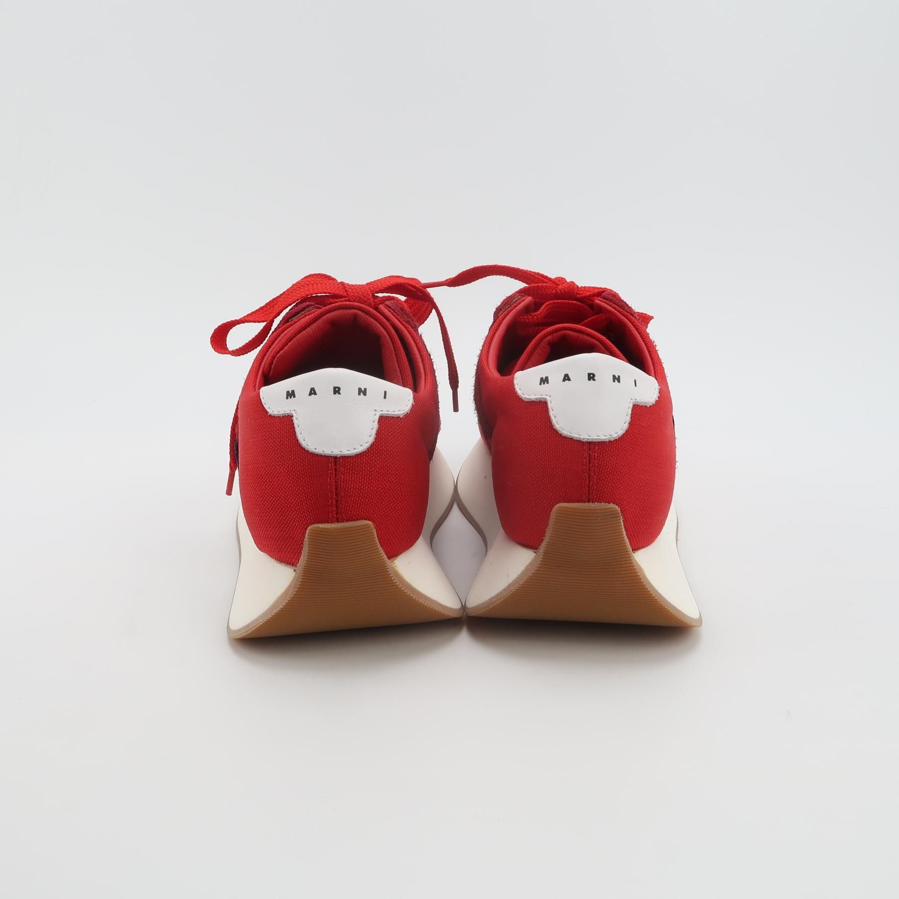 Marni Marni Dance Bunny Red Canvas Sneakers 41 Size US 8 / EU 41 - 5 Thumbnail