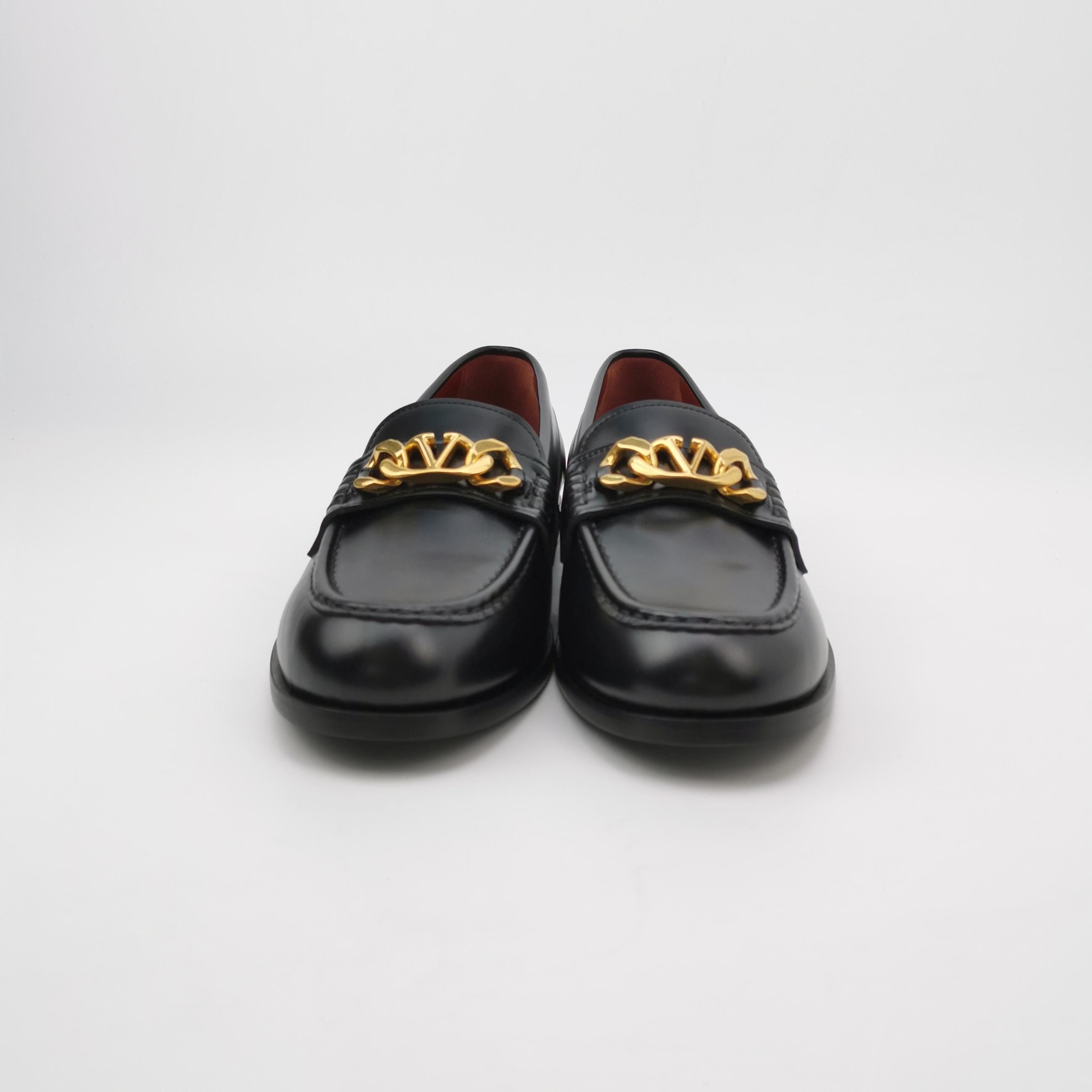 Valentino Valentino V-Logo Leather Loafers Size 42.5 Size US 9 / EU 42 - 4 Thumbnail