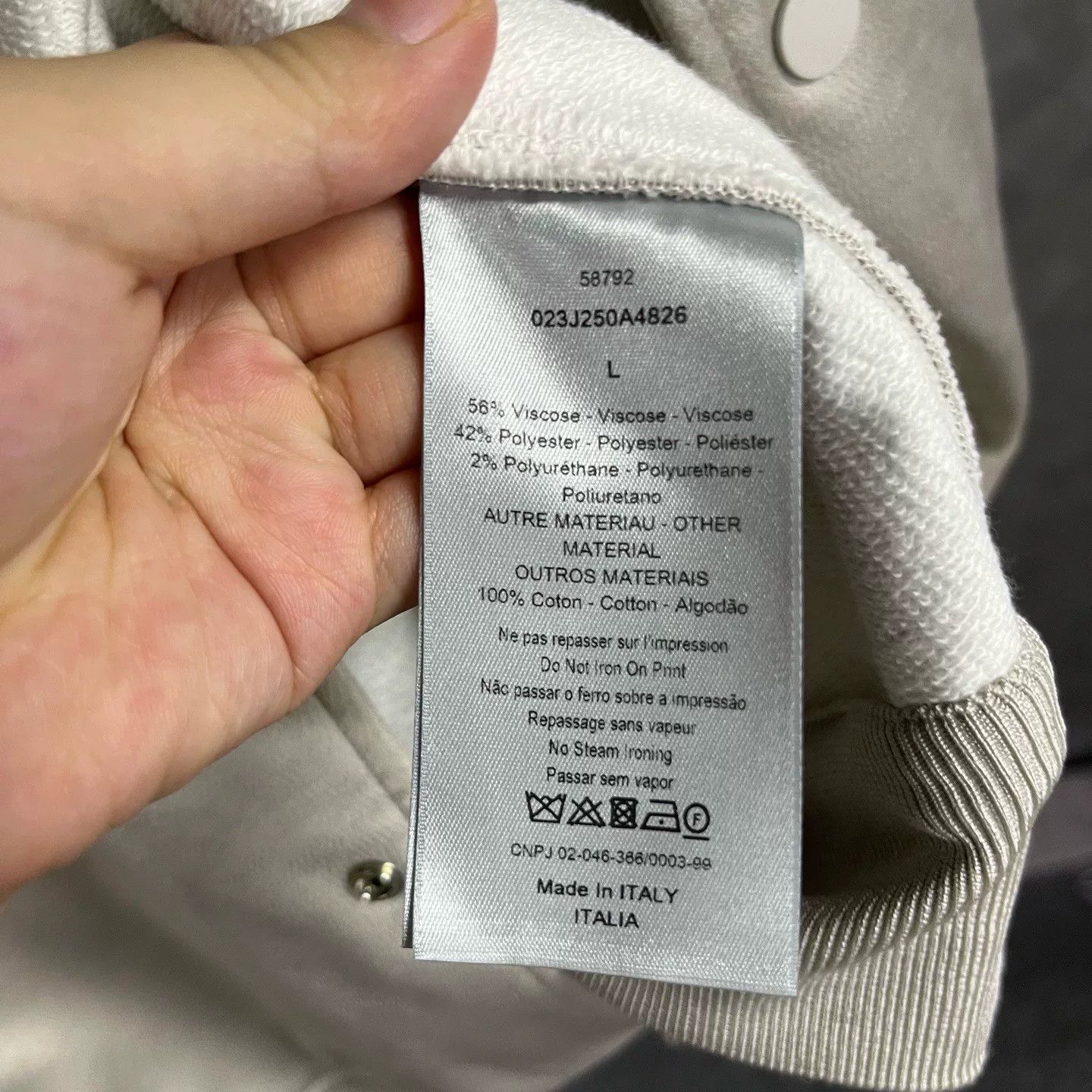 Dior Dior Gray Light Jacket l Men Size US L / EU 52-54 / 3 - 4 Thumbnail