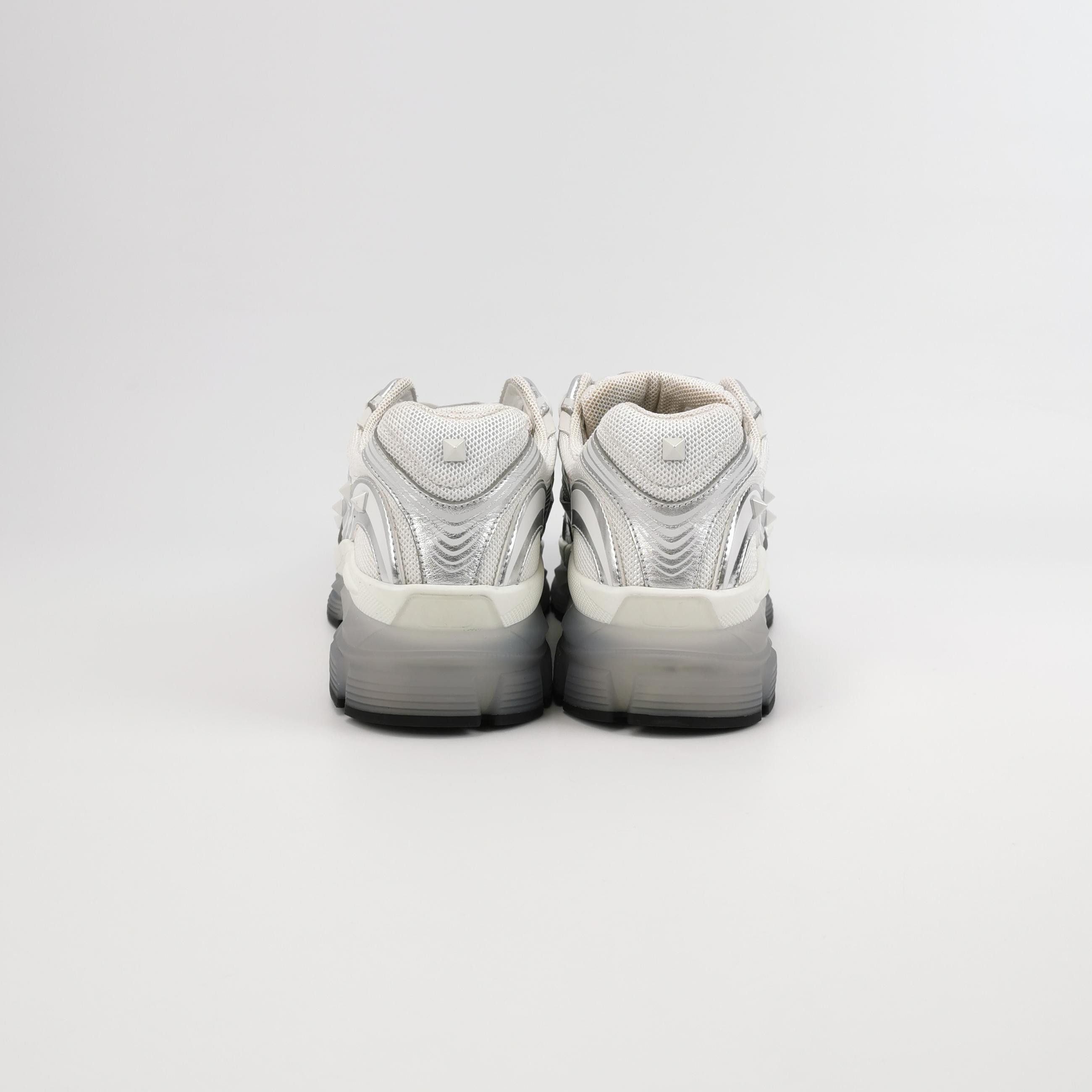 Valentino Valentino MS-29BD Silver Panel Sneakers EU 40 Size US 7 / EU 40 - 5 Thumbnail