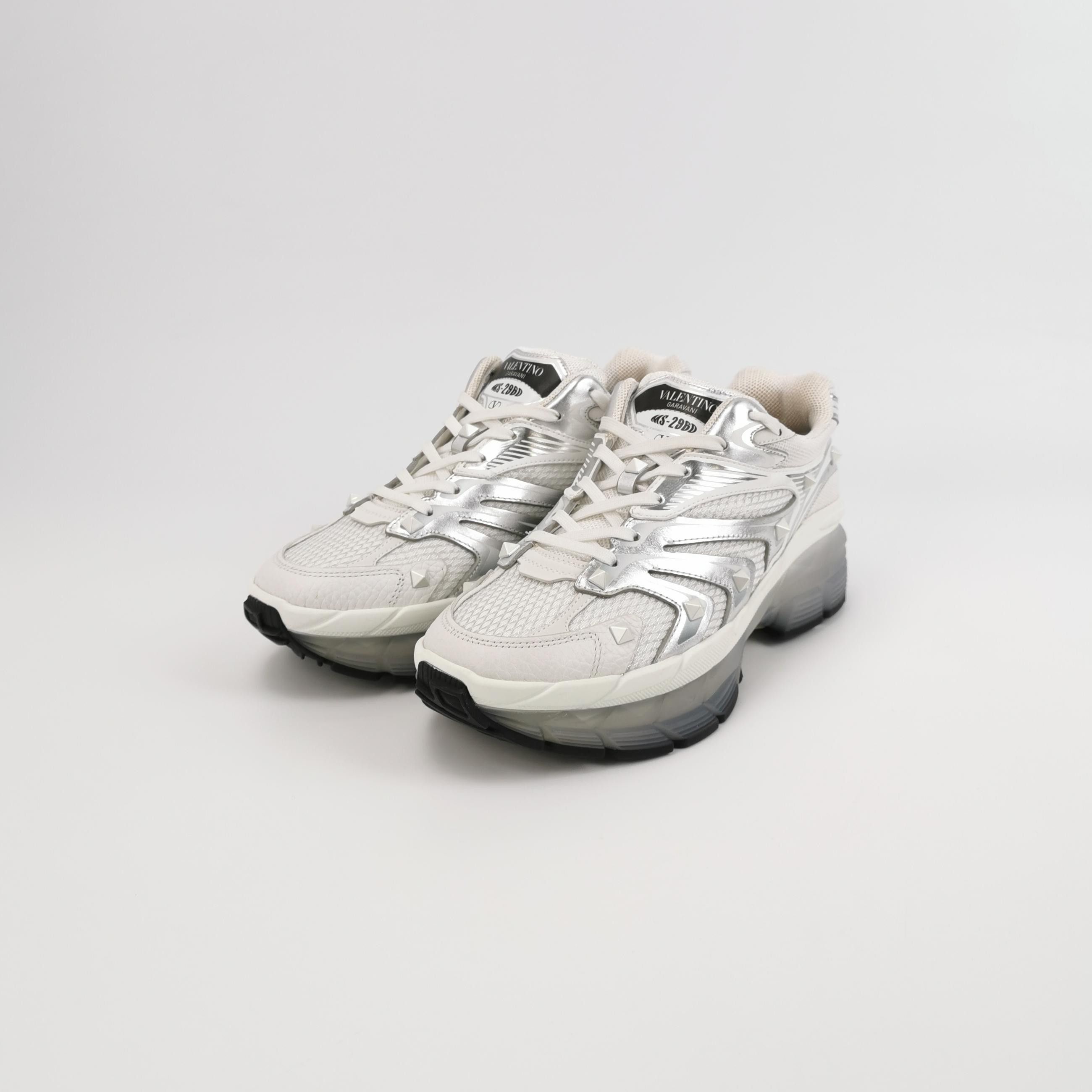 Valentino Valentino MS-29BD Silver Panel Sneakers EU 40 Size US 7 / EU 40 - 3 Thumbnail