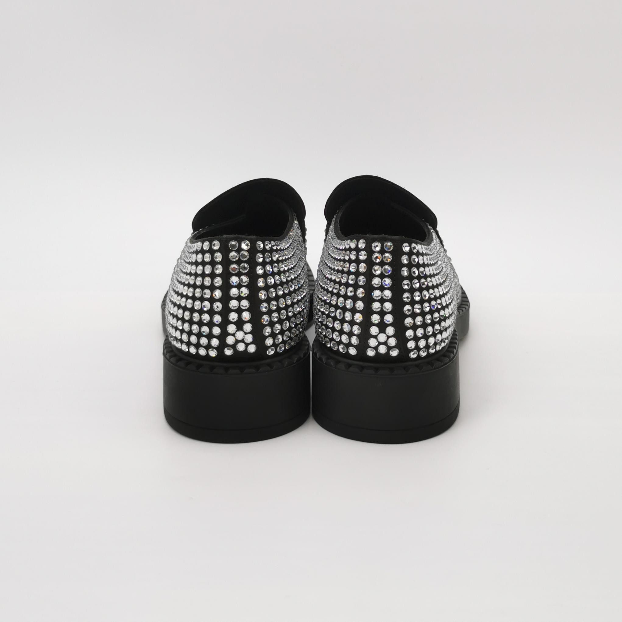 Prada Prada Crystal Embellished Satin Loafers 41.5 Size US 11.5 / IT 41.5 - 5 Thumbnail