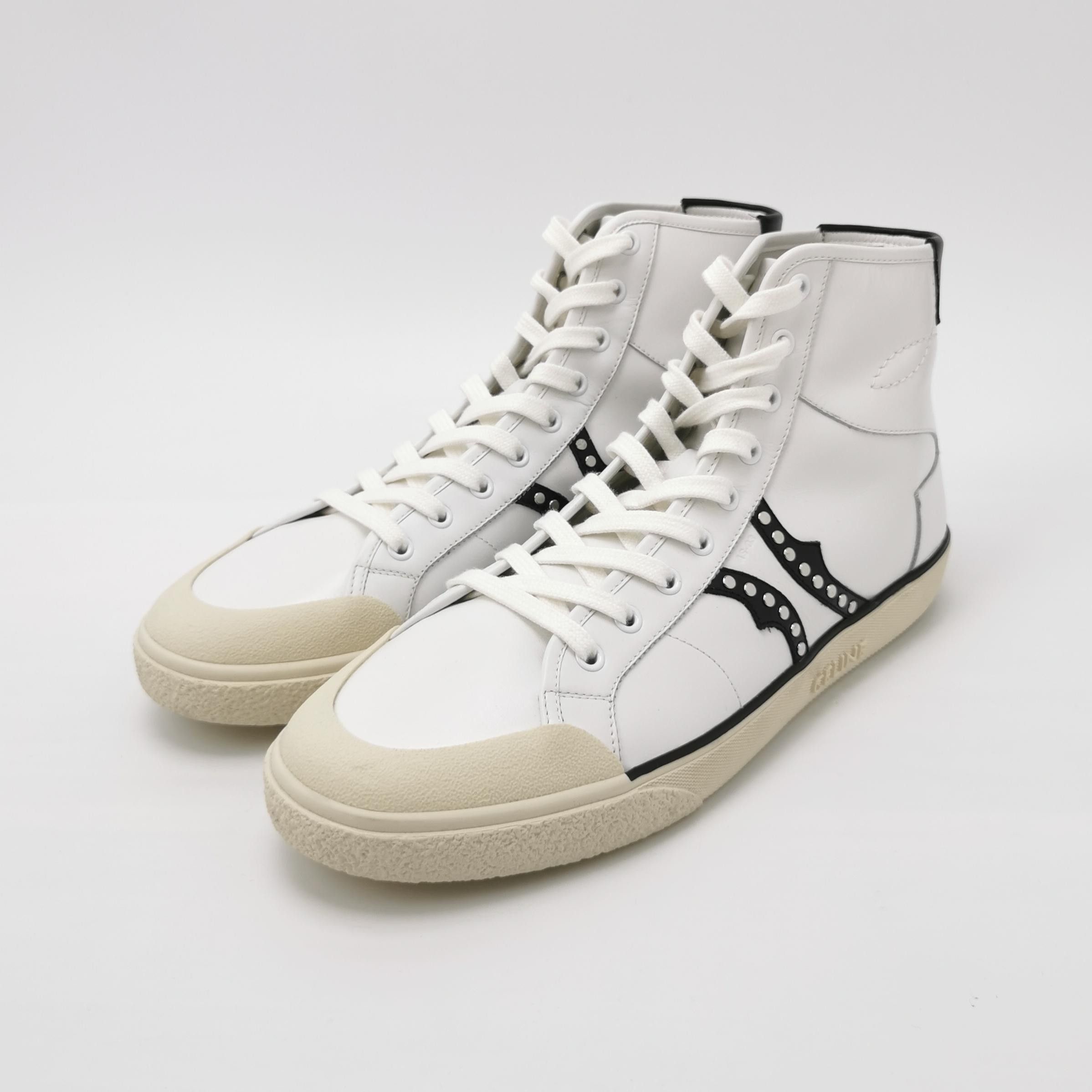 Celine Celine Leather Logo Hi-Top Sneakers EU 43 Size US 10 / EU 43 - 3 Thumbnail