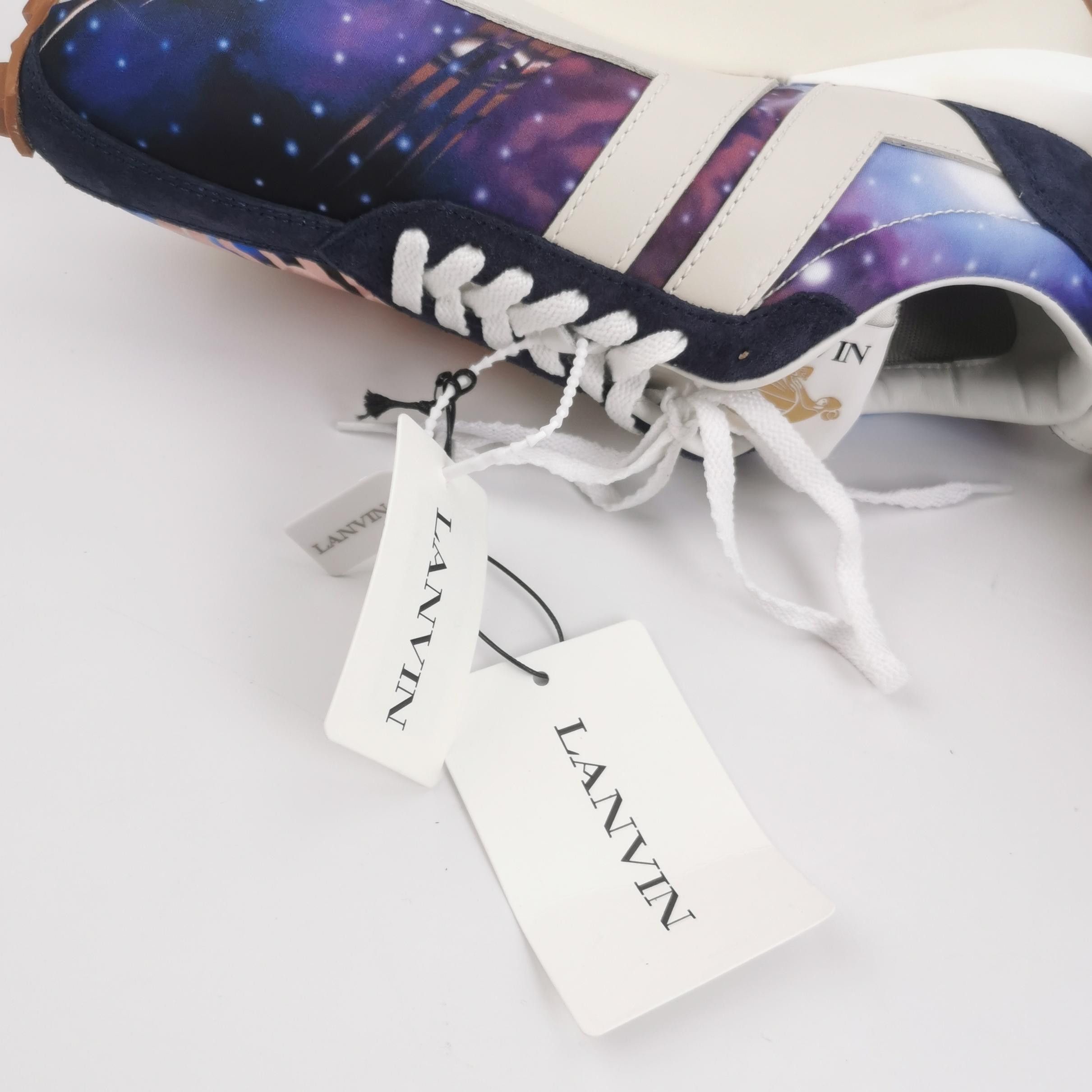 Lanvin Lanvin Galaxy Floral Print Bumper Sneakers Size 40 Size US 7 / EU 40 - 7 Thumbnail