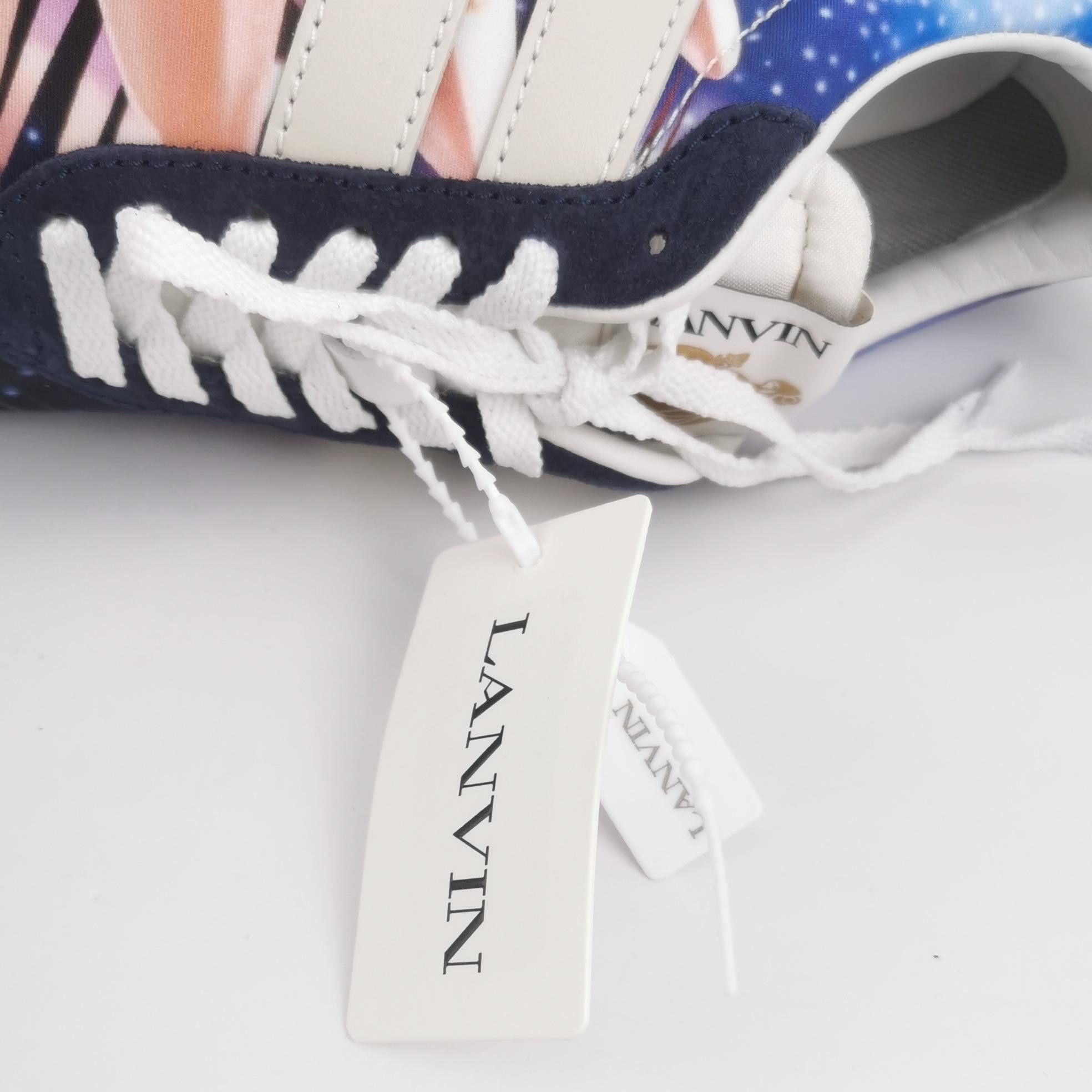 Lanvin Lanvin Galaxy Floral Print Bumper Sneakers Size 40 Size US 7 / EU 40 - 8 Thumbnail