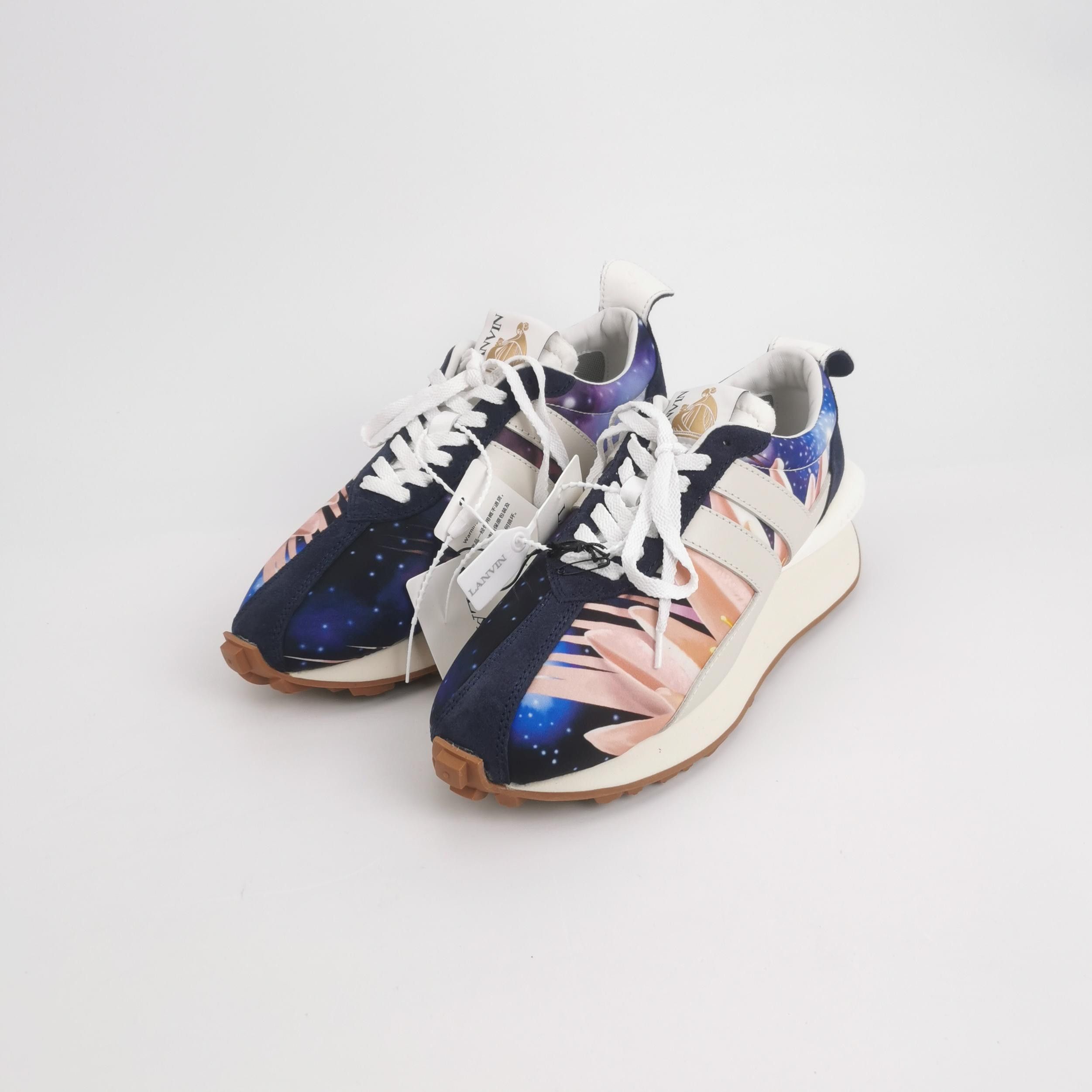 Lanvin Lanvin Galaxy Floral Print Bumper Sneakers Size 40 Size US 7 / EU 40 - 3 Thumbnail