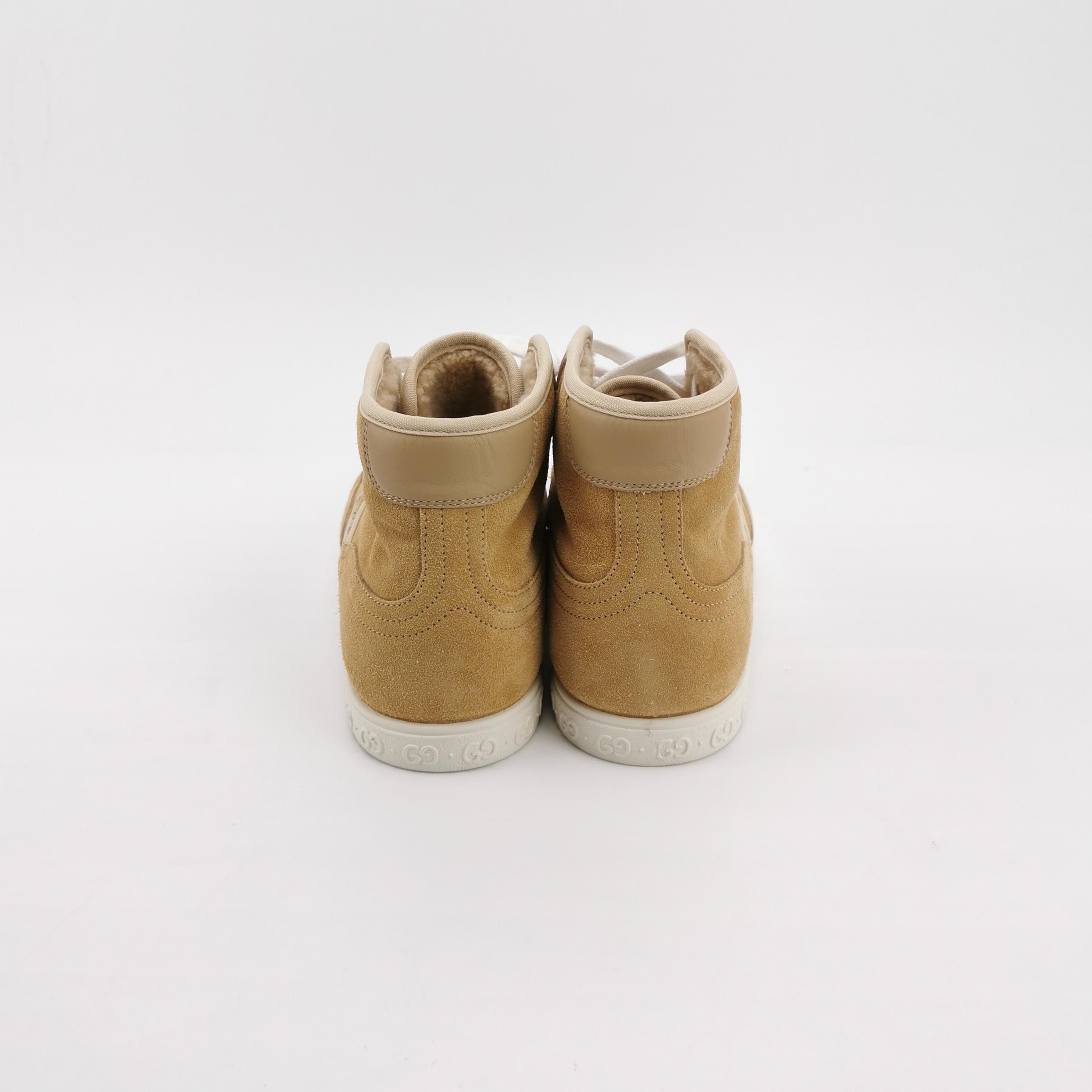 Gucci Gucci Suede Logo Hi-Top Sneakers 40 Size US 7 / EU 40 - 5 Thumbnail