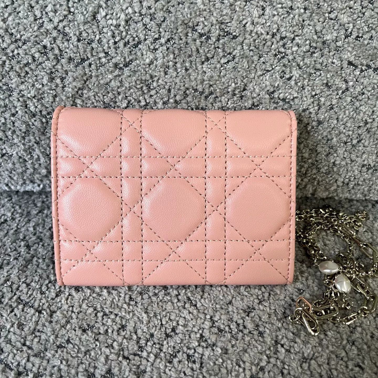 Dior Dior Leather Plaid Pink Earrings OS Women Size ONE SIZE - 3 Thumbnail