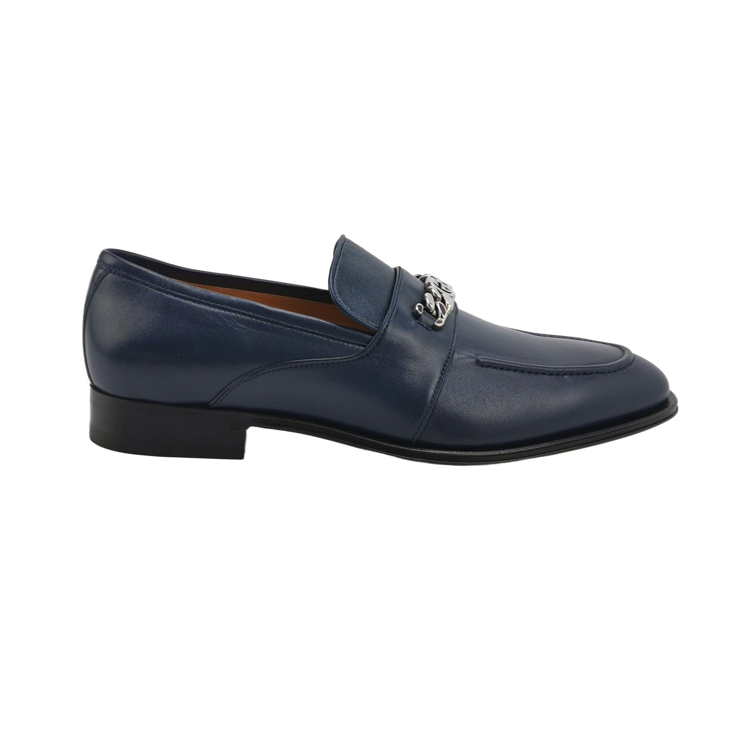 Gucci Gucci Interlocking G Chain Leather Loafers Size 9 Size US 10 / EU 43 - 2 Thumbnail