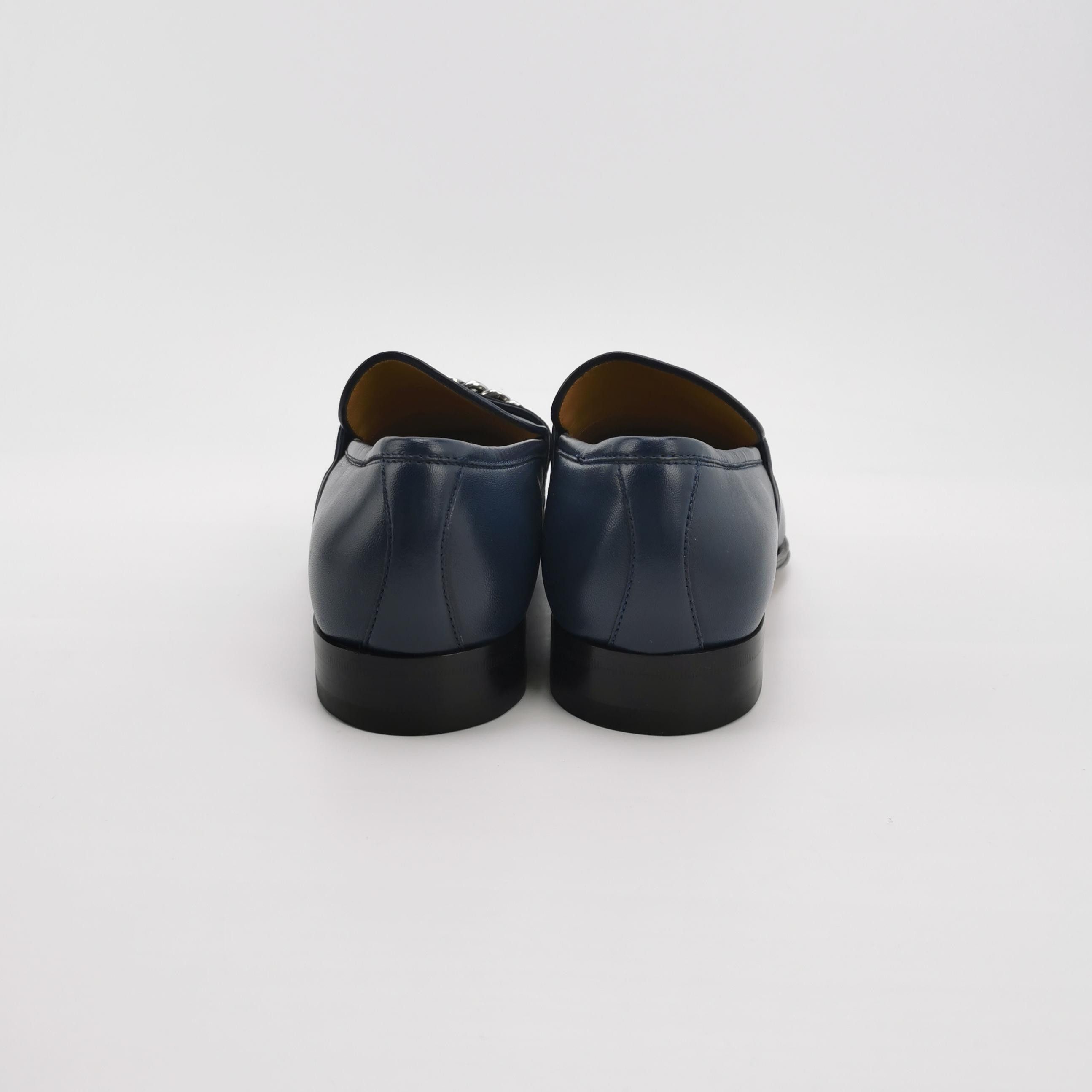 Gucci Gucci Interlocking G Chain Leather Loafers Size 9 Size US 10 / EU 43 - 5 Thumbnail