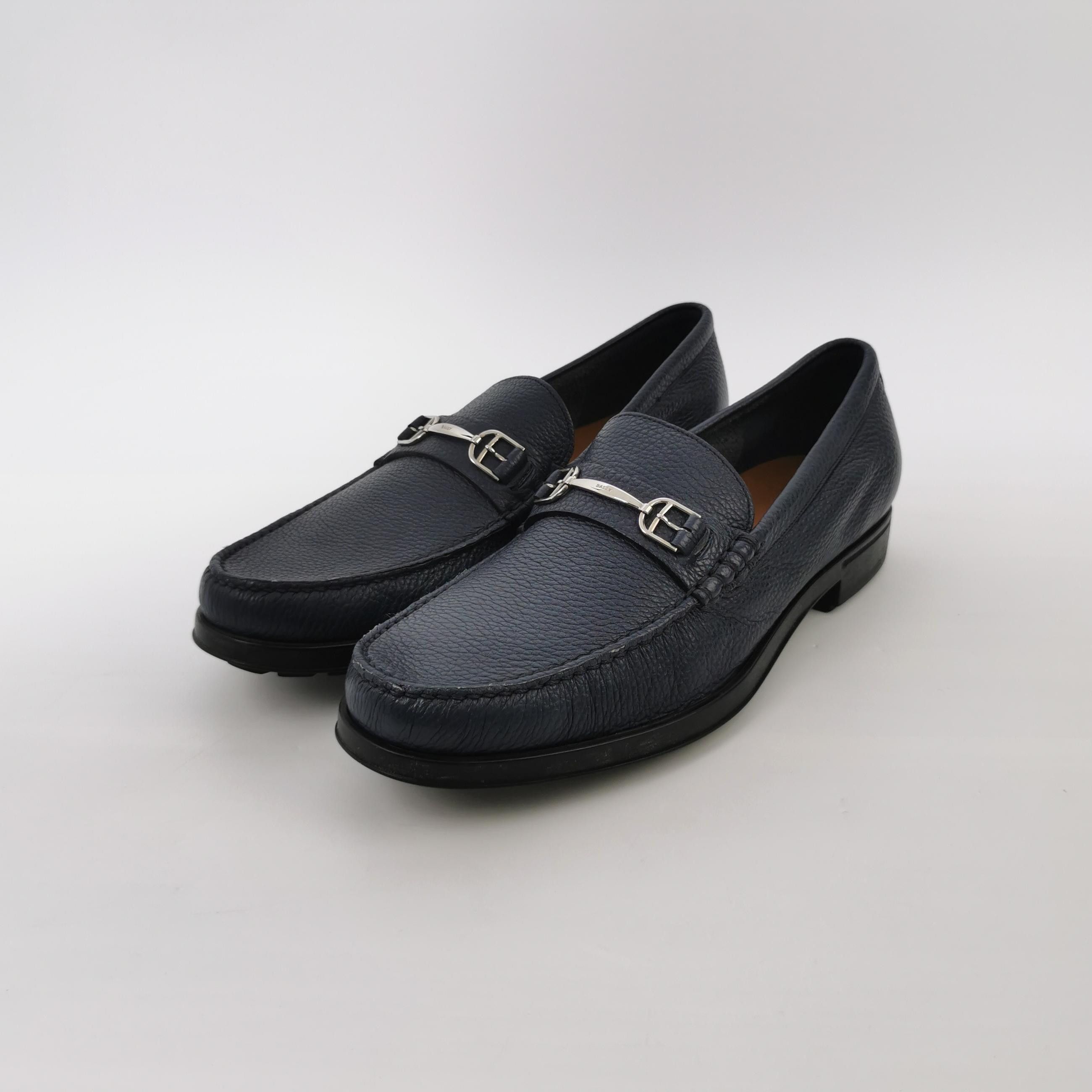Bally Bally Grained Leather Bit Loafers EU 42.5 Size US 9 / EU 42 - 3 Thumbnail