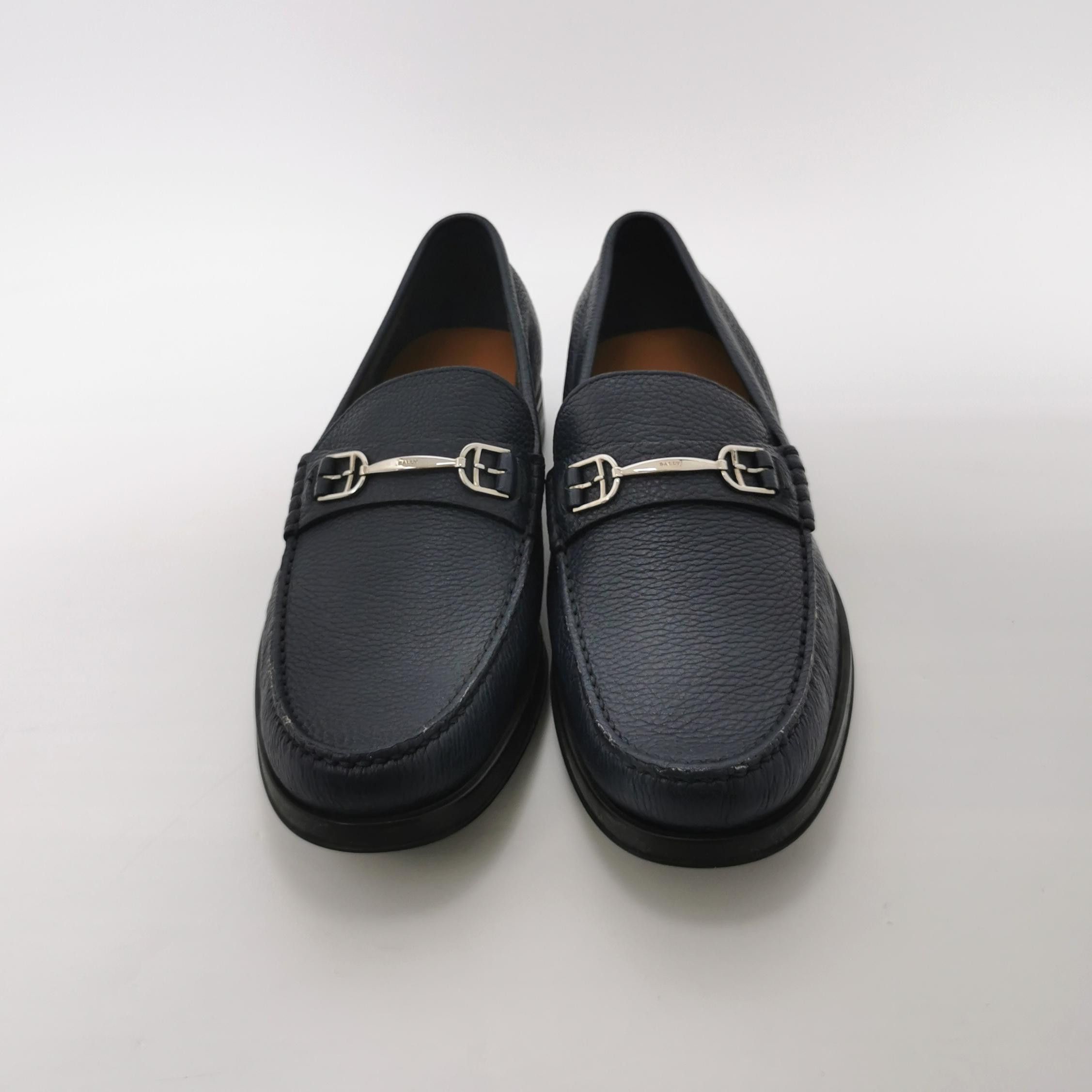 Bally Bally Grained Leather Bit Loafers EU 42.5 Size US 9 / EU 42 - 4 Thumbnail