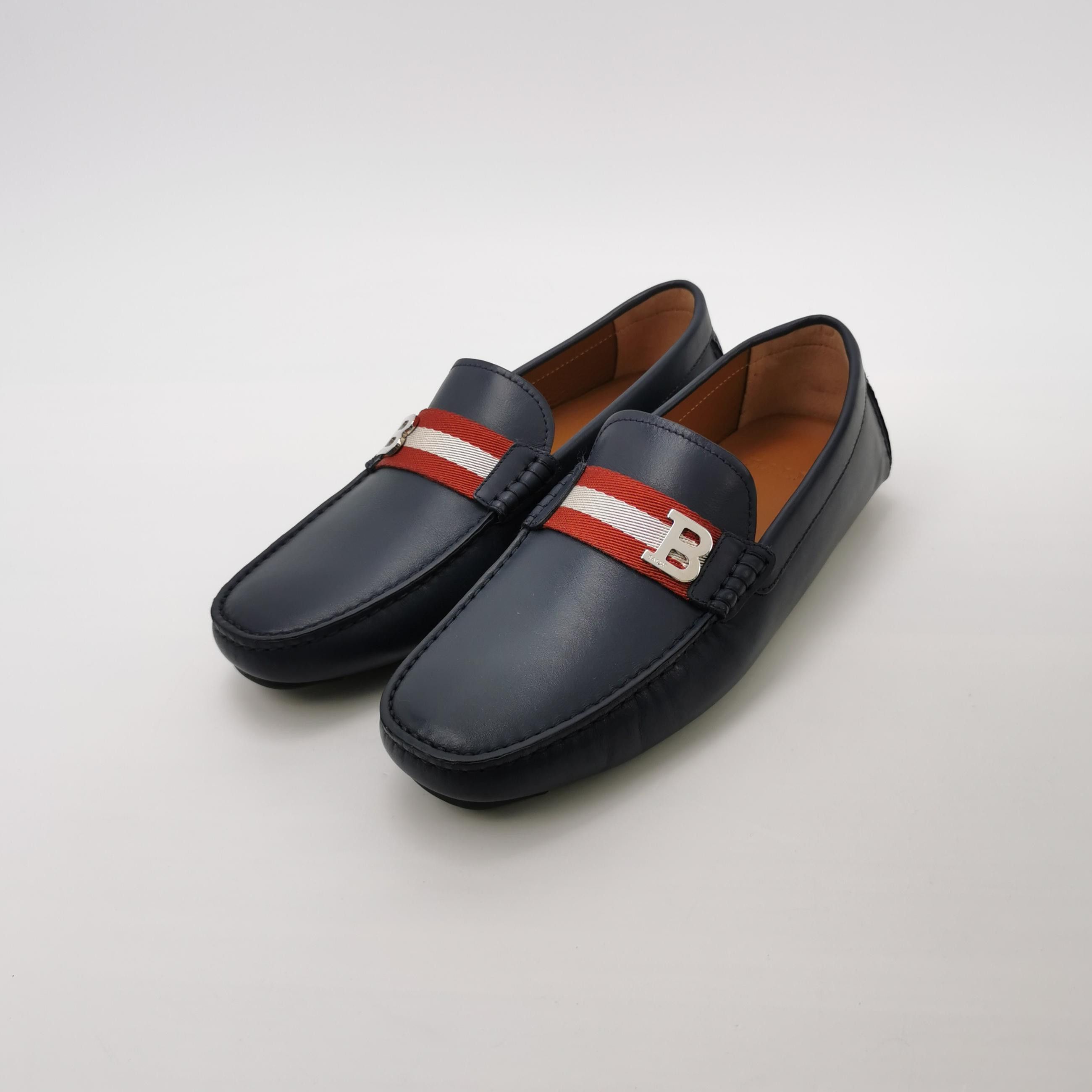 Bally Bally B-Logo Striped Leather Loafers 41.5 Size US 8 / EU 41 - 3 Thumbnail