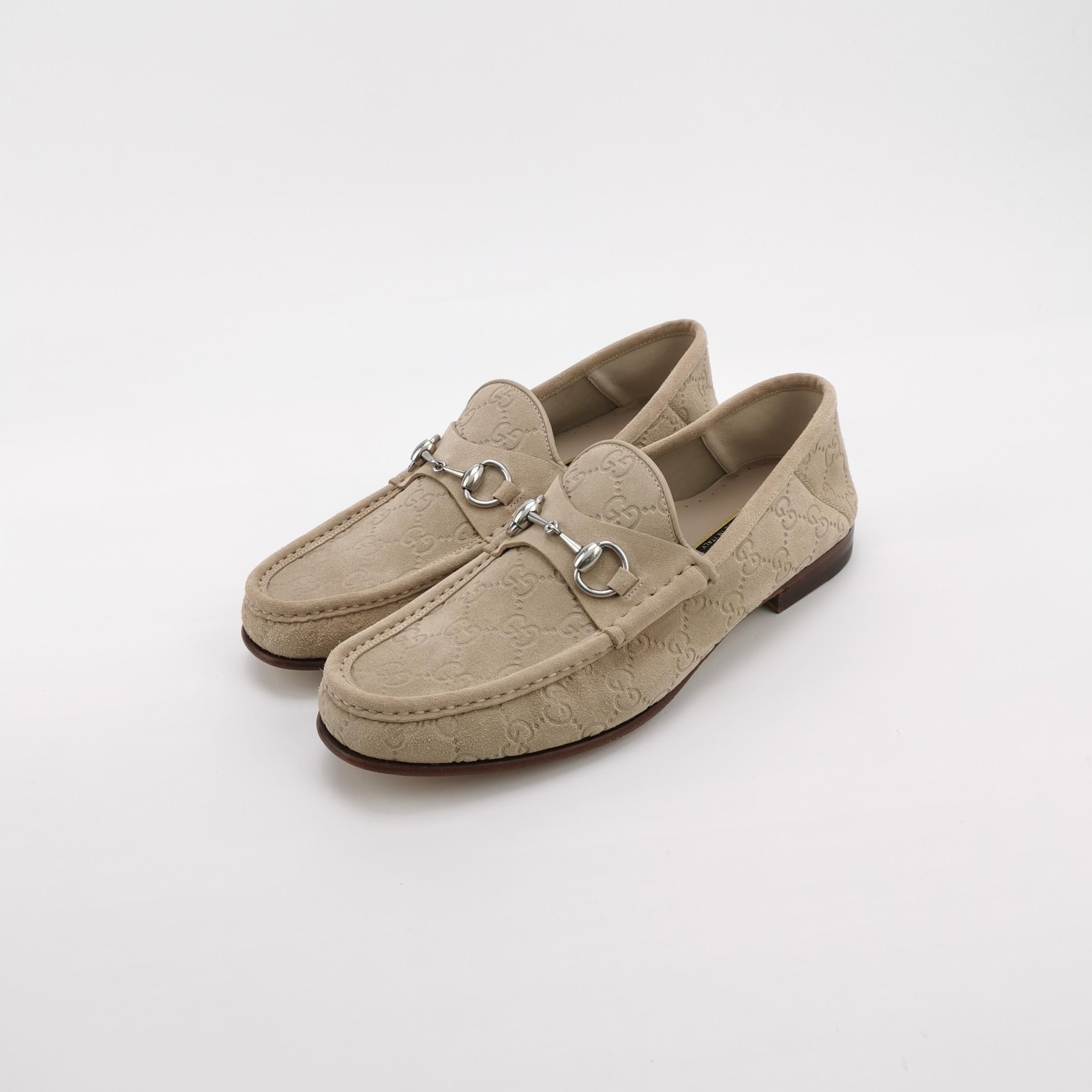 Gucci Gucci Monogram Suede Horsebit Loafers 9 Size US 10 / EU 43 - 3 Thumbnail