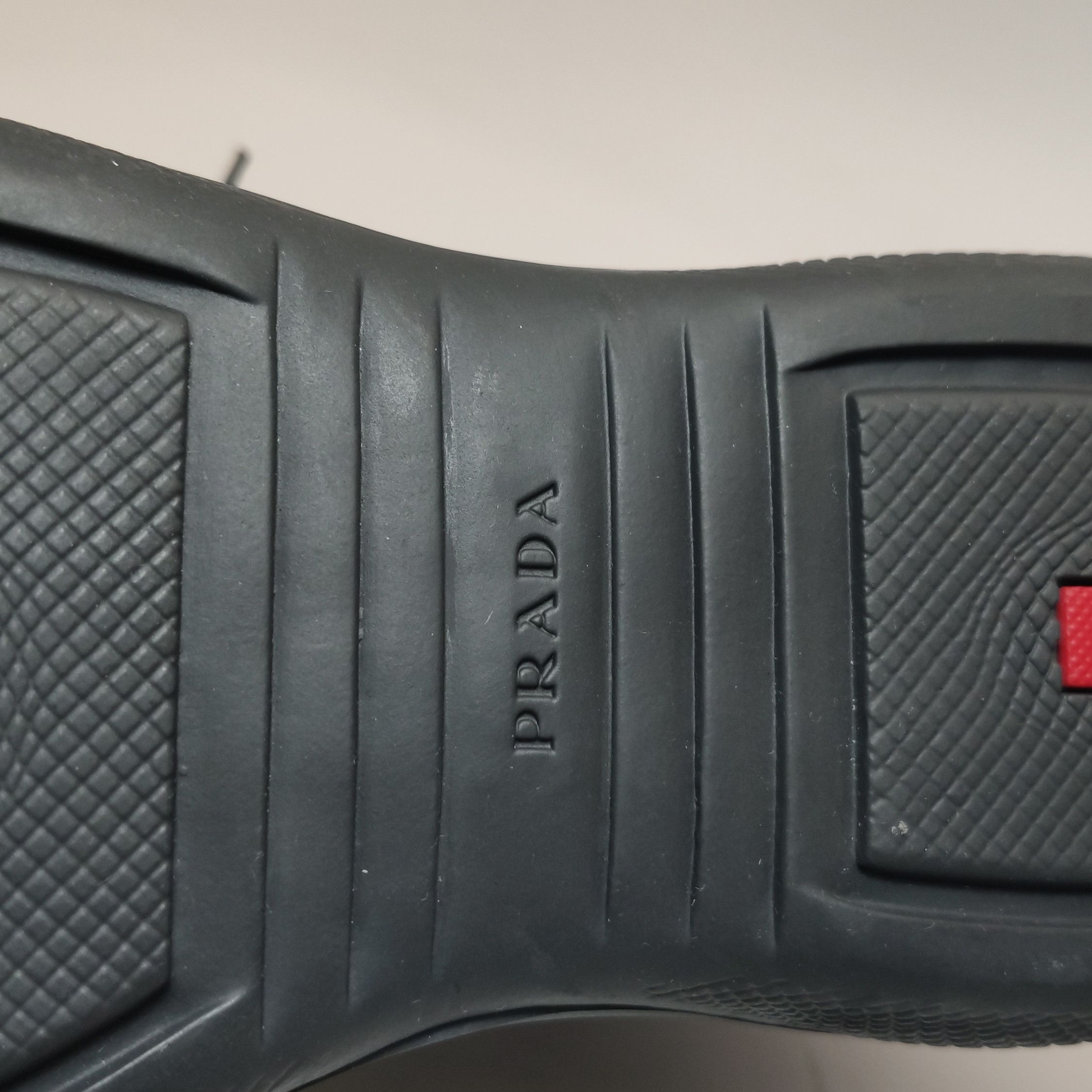 Prada Prada Black Leather Hi-Top Sneakers EU 41.5 Size US 8 / EU 41 - 9 Thumbnail