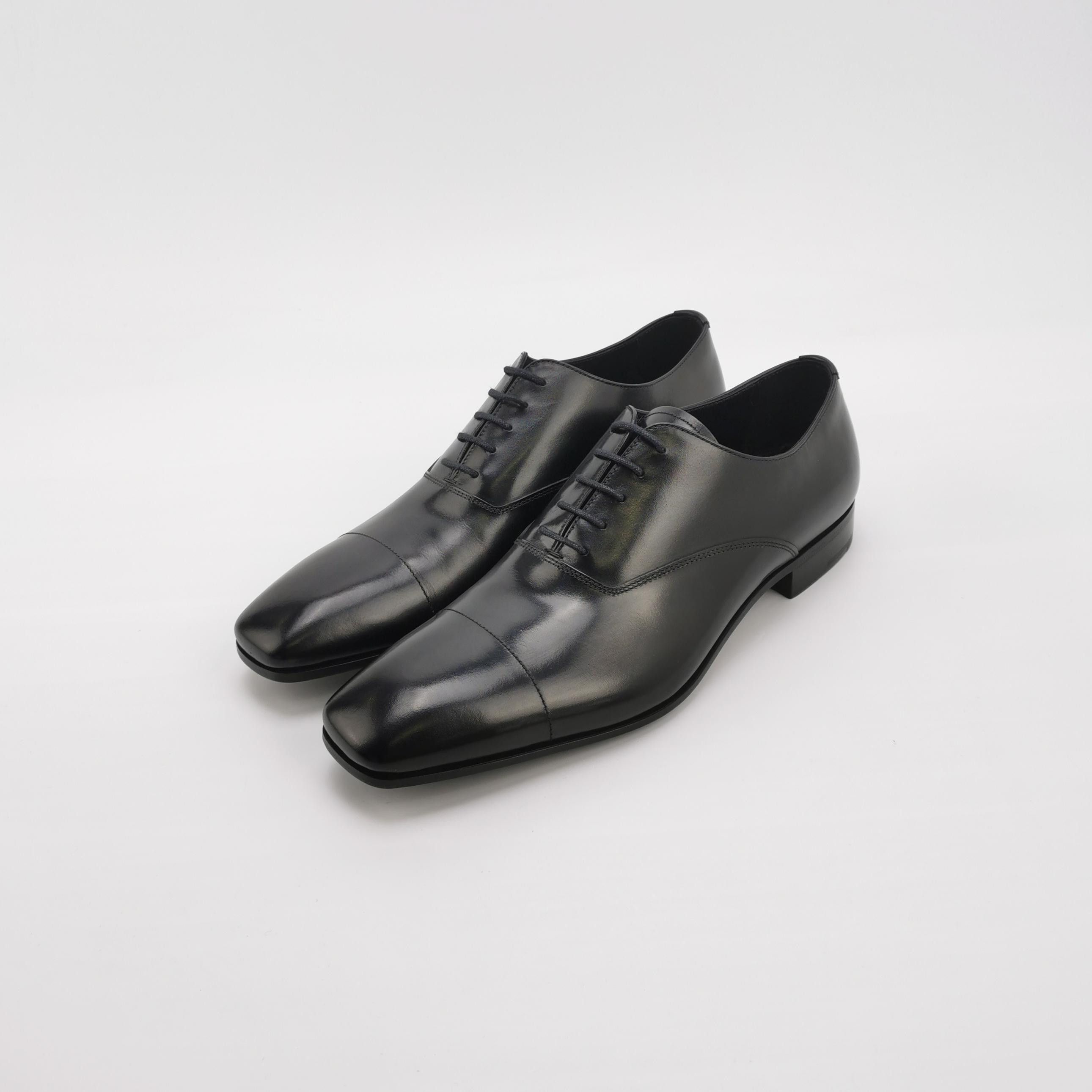 Prada Prada Cap-Toe Leather Oxford Shoes 41 Size US 8 / EU 41 - 3 Thumbnail