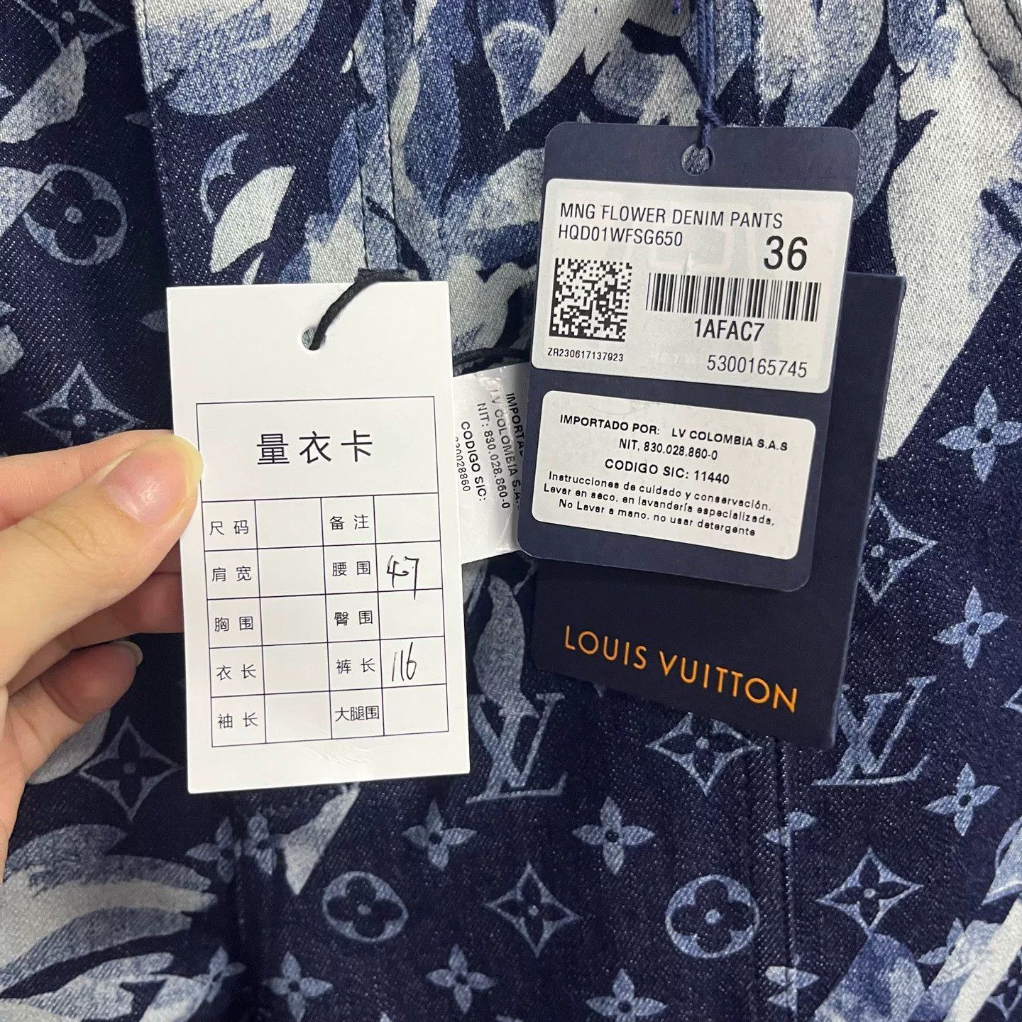 Louis Vuitton Louis Vuitton Printed Graphic Multi Denim Jeans 28 Men Size US 28 / EU 44 - 4 Thumbnail