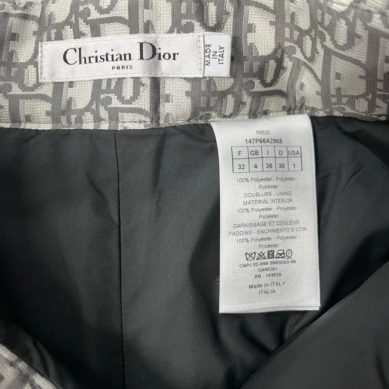 Dior Dior Retro Graphic Gray Casual Pants 28 Men Size US 28 / EU 44 - 4 Thumbnail