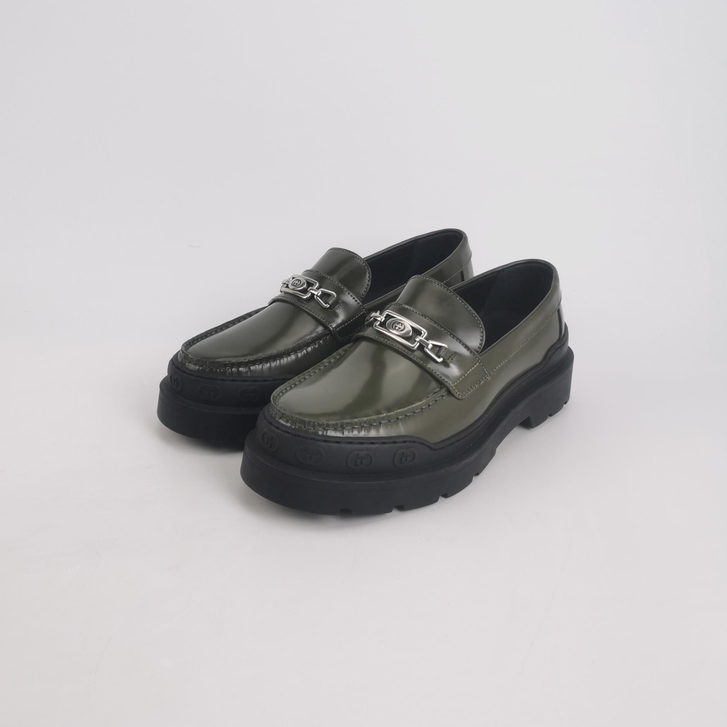 Gucci Gucci Interlocking G Logo Leather Loafers 40 Size US 7 / EU 40 - 3 Thumbnail