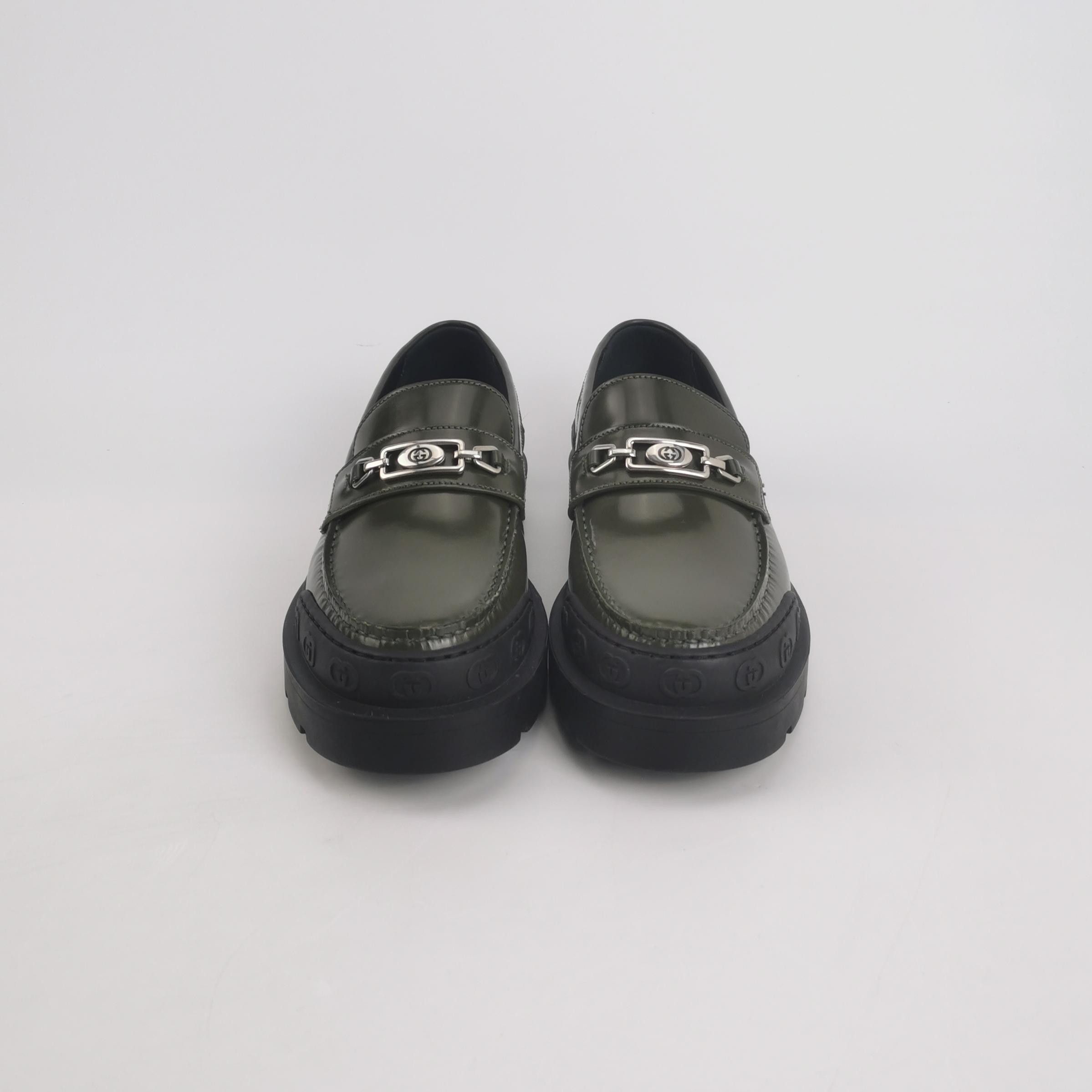 Gucci Gucci Interlocking G Logo Leather Loafers 40 Size US 7 / EU 40 - 4 Thumbnail