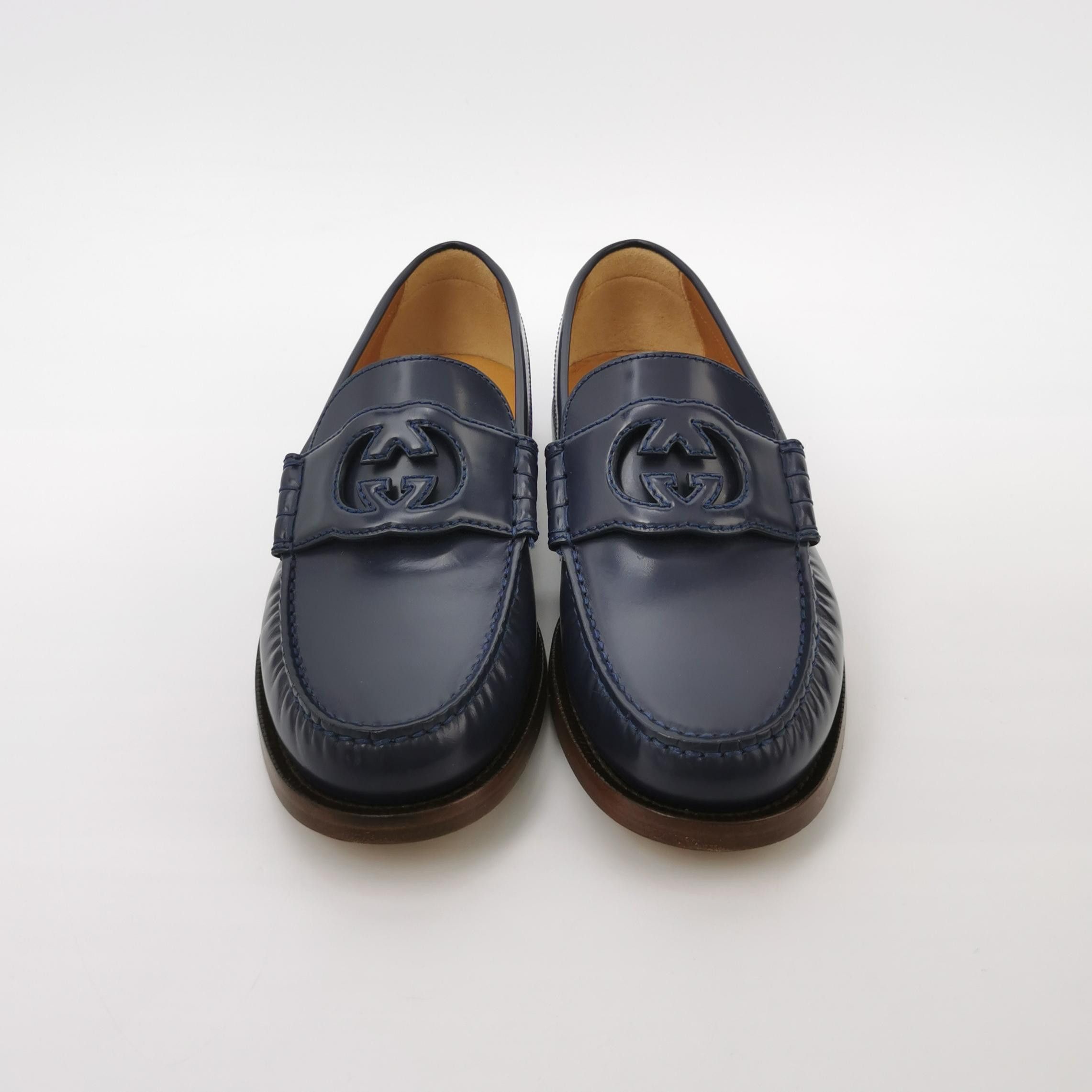 Gucci Gucci Interlocking G Leather Loafers 5.5 Size US 6 / EU 39 - 4 Thumbnail