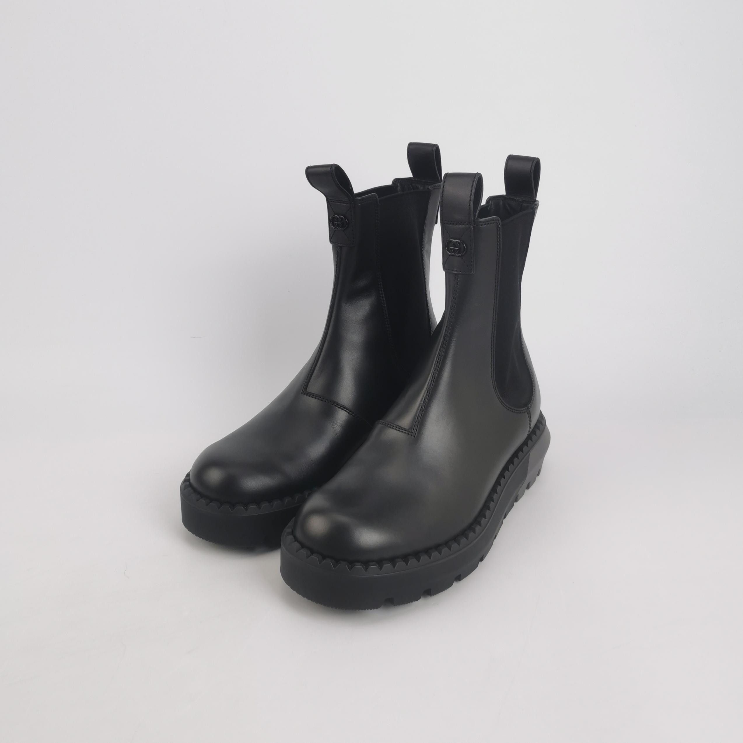Gucci Gucci Interlocking G Leather Chelsea Boots 41 Size US 8 / EU 41 - 3 Thumbnail
