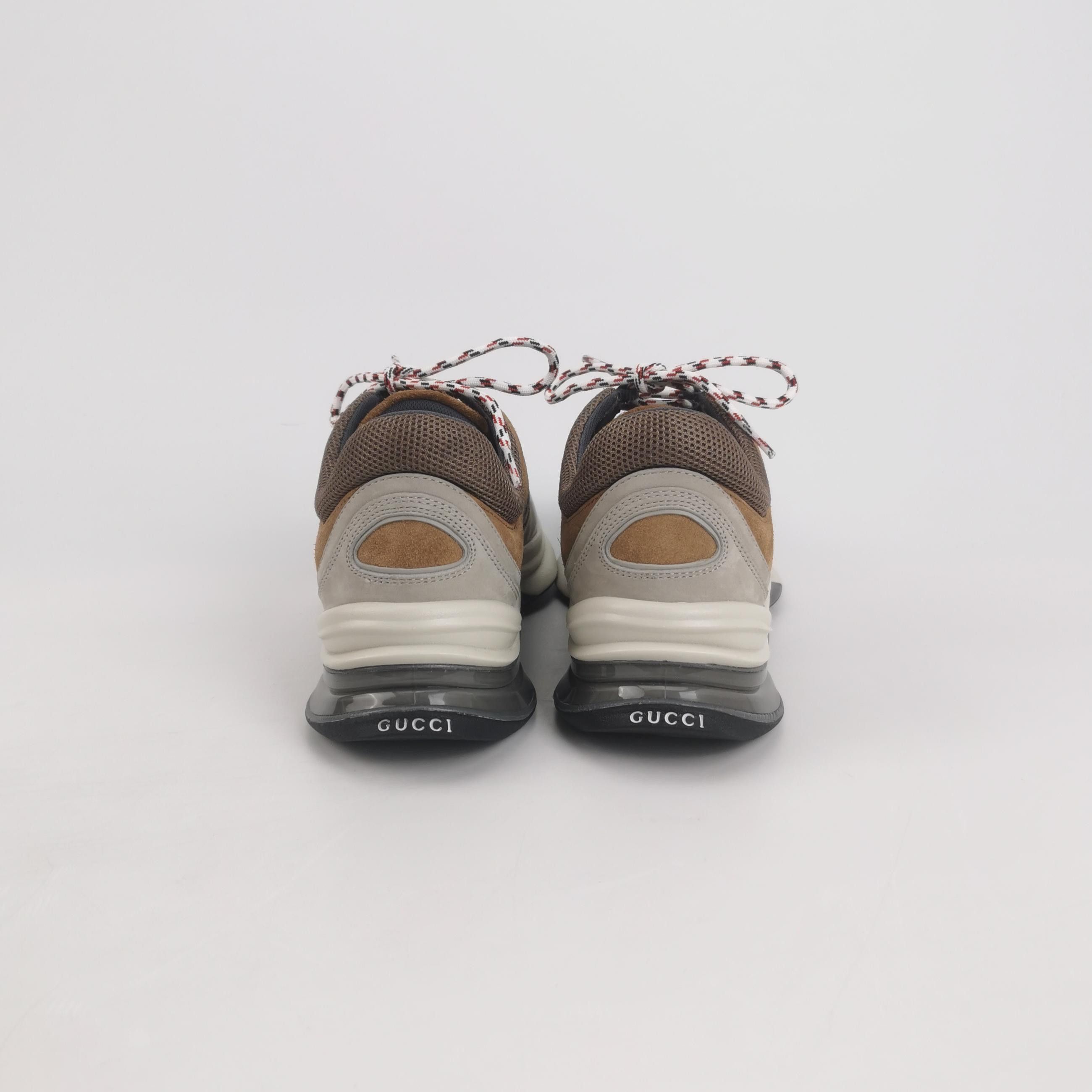 Gucci Gucci Mixed Material Interlocking G Run Sneakers Size 38.5 Size US 5.5 / EU 38 - 5 Thumbnail