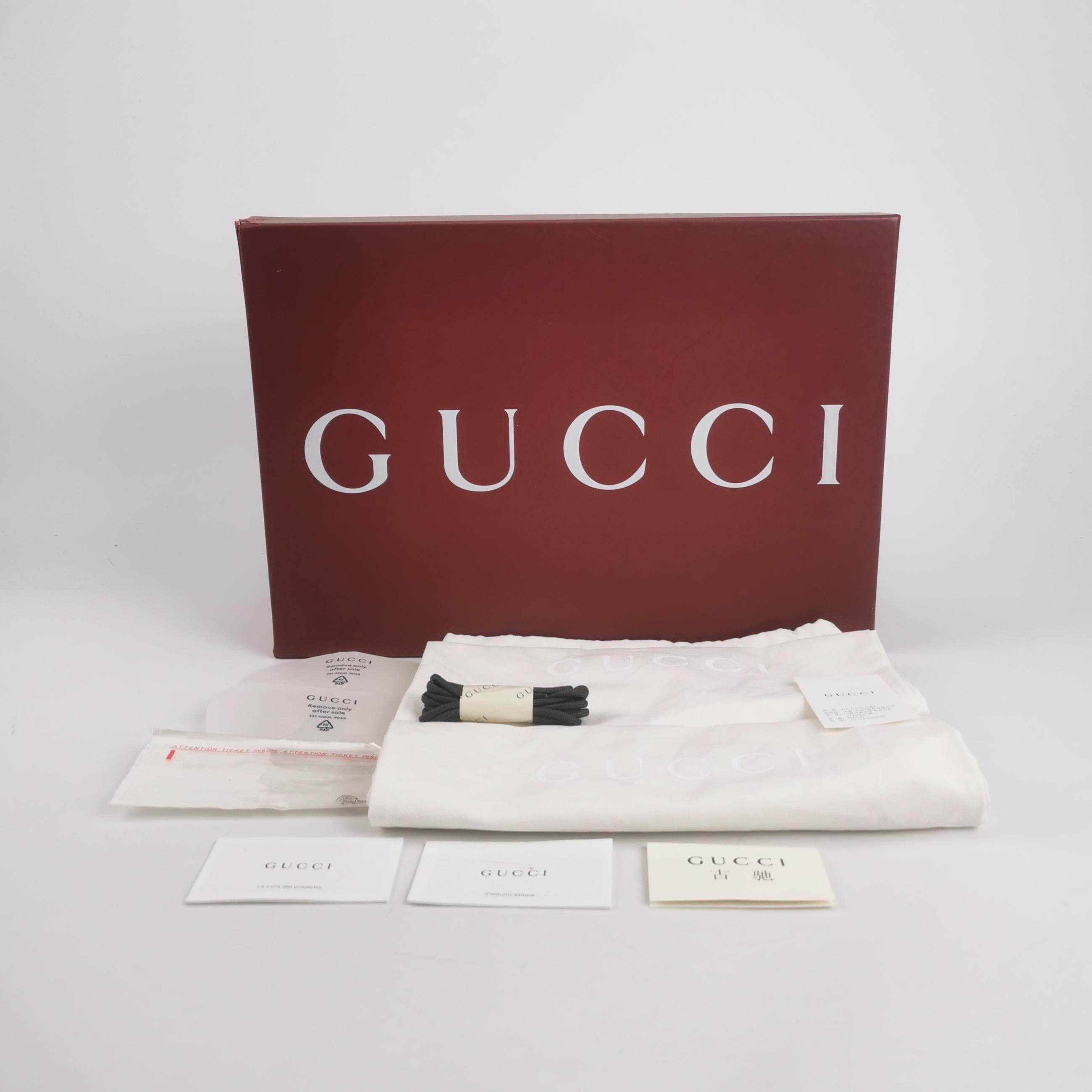 Gucci Gucci Mixed Material Interlocking G Run Sneakers Size 38.5 Size US 5.5 / EU 38 - 7 Thumbnail