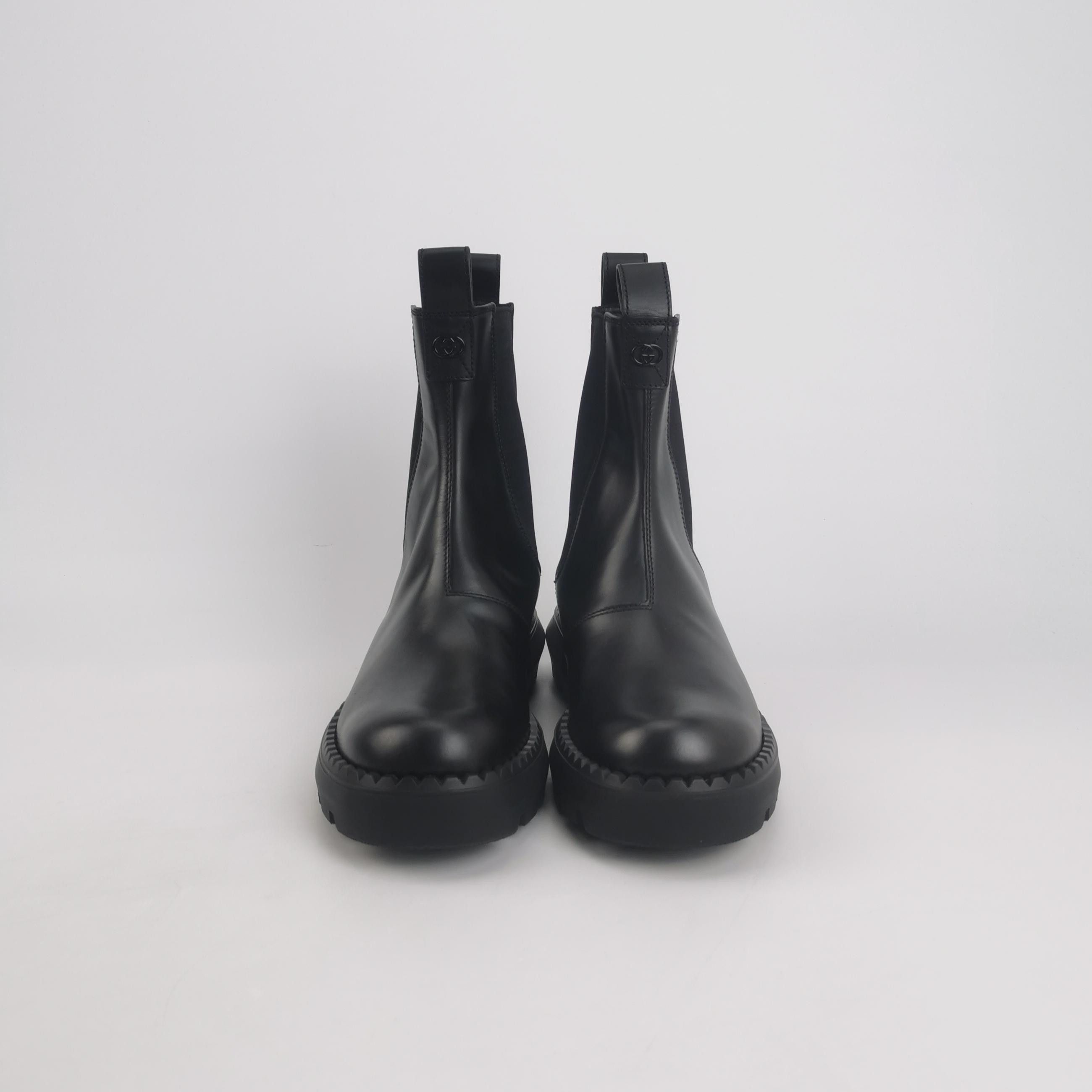 Gucci Gucci Interlocking G Leather Ankle Boots 42 Size US 9 / EU 42 - 4 Thumbnail