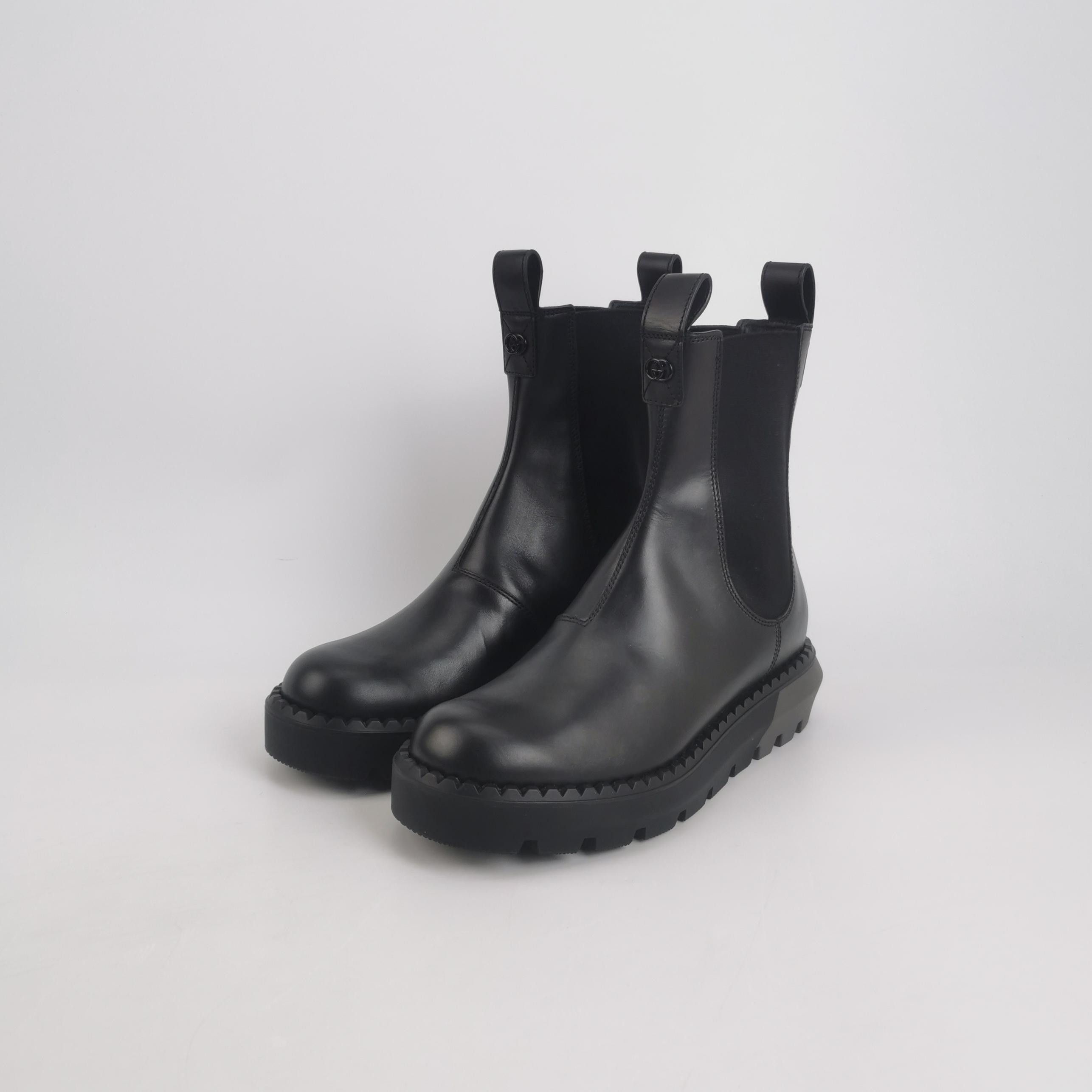 Gucci Gucci Interlocking G Leather Ankle Boots 42 Size US 9 / EU 42 - 3 Thumbnail