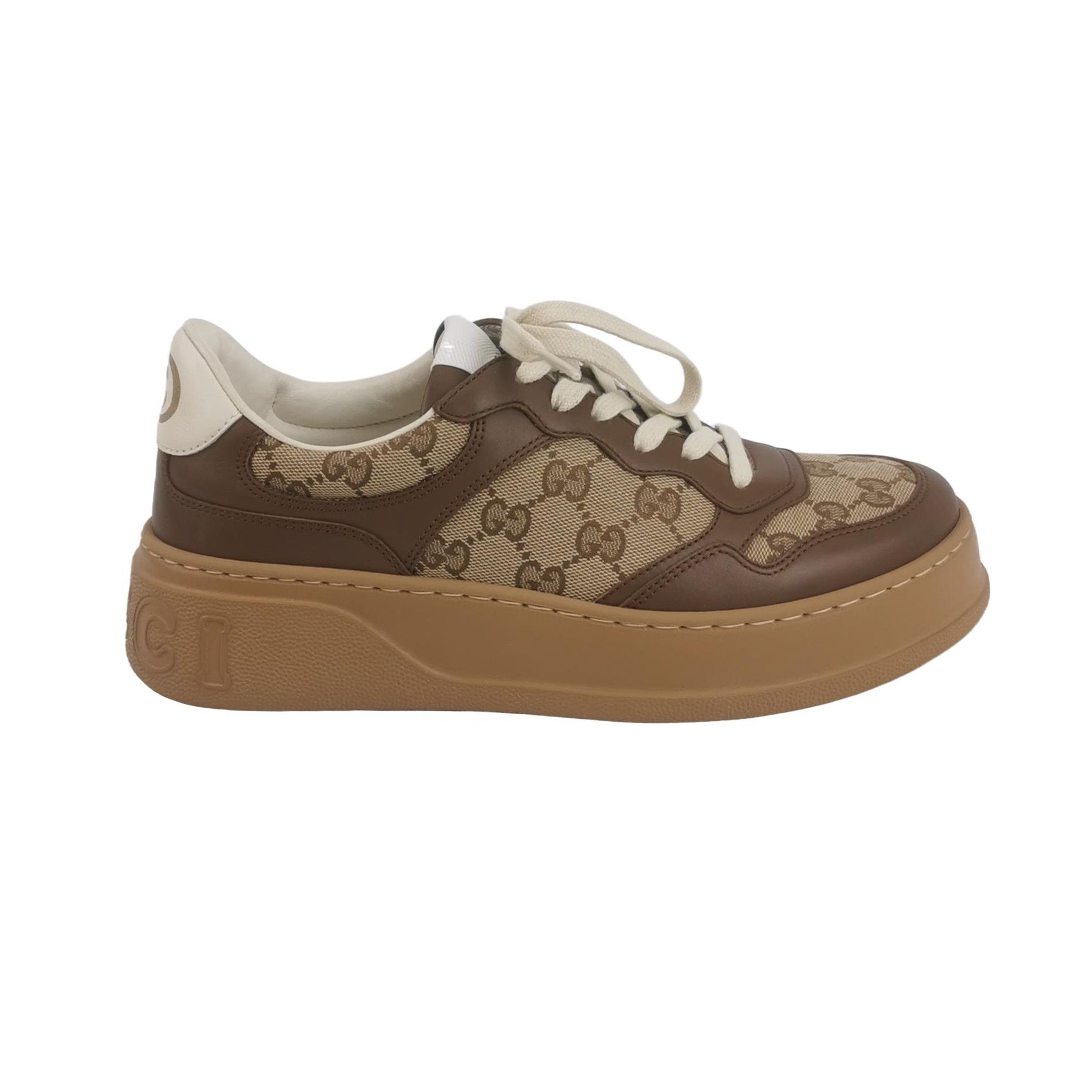 Gucci Gucci GG Supreme Canvas Platform Sneakers US 7 Size US 7 / EU 40 - 2 Thumbnail