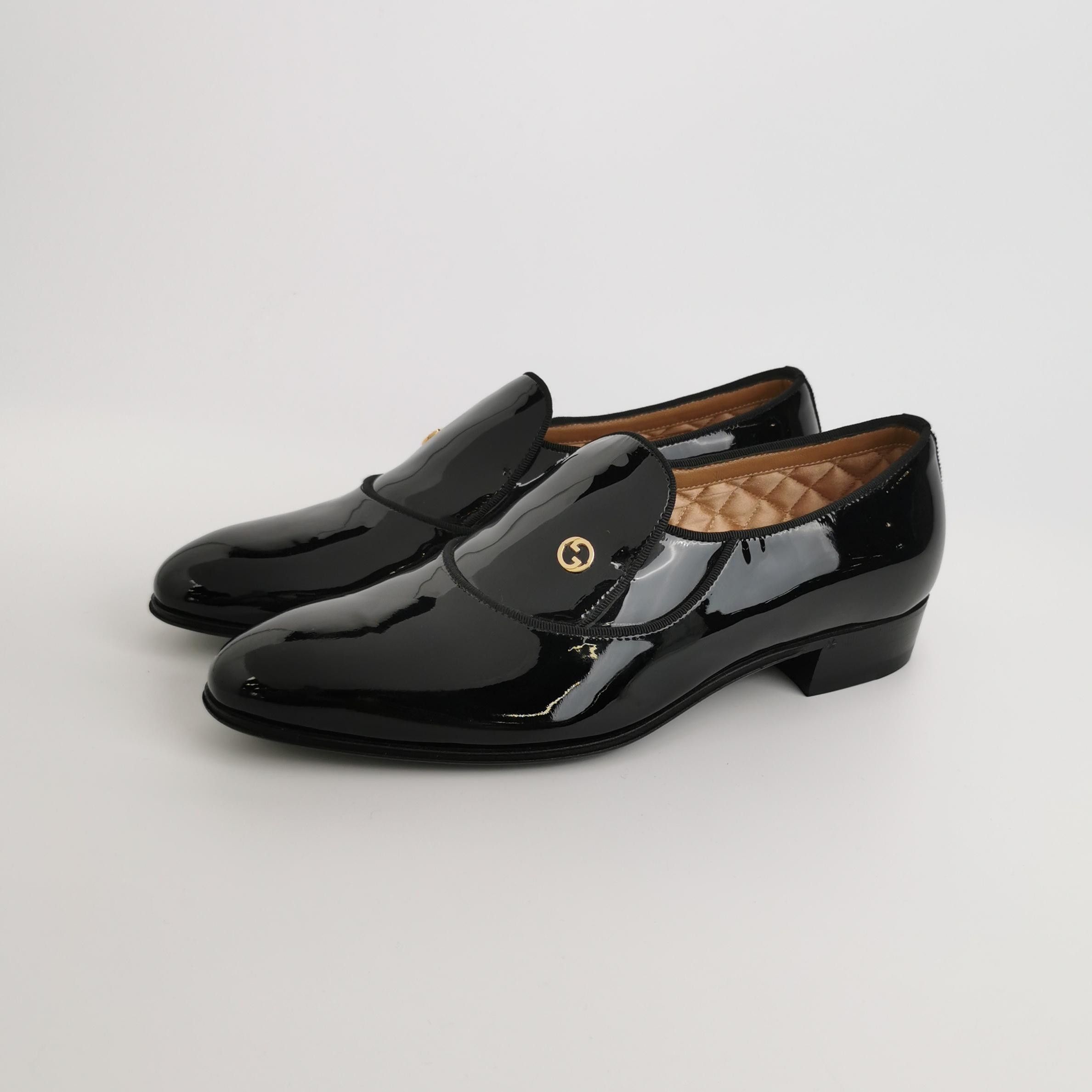 Gucci Gucci Patent Leather Interlocking G Loafers 40 Size US 7 / EU 40 - 3 Thumbnail