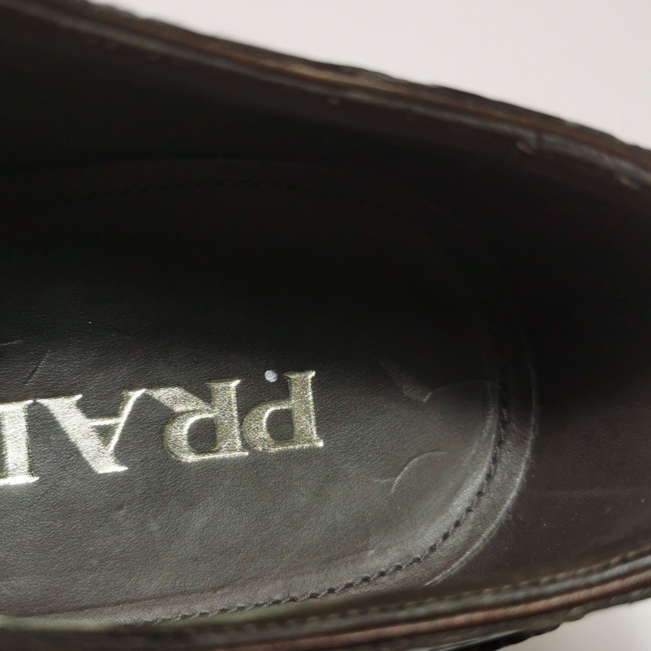 Prada Prada Crocodile Platform Brogues Size EU 39.5 Size US 6 / EU 39 - 11 Thumbnail