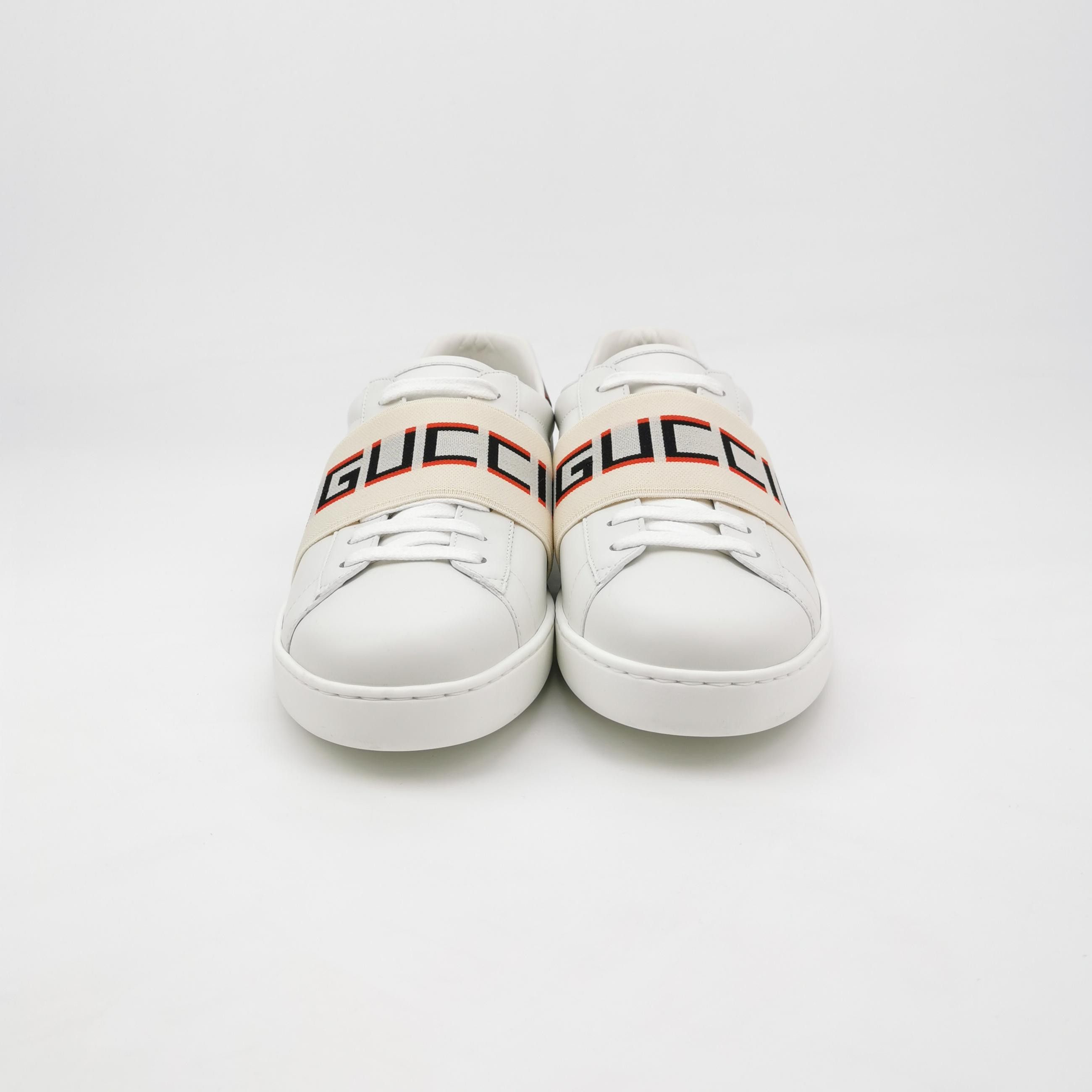Gucci Gucci Ace Logo Elastic Band Sneakers 42.5 Size US 9 / EU 42 - 4 Thumbnail