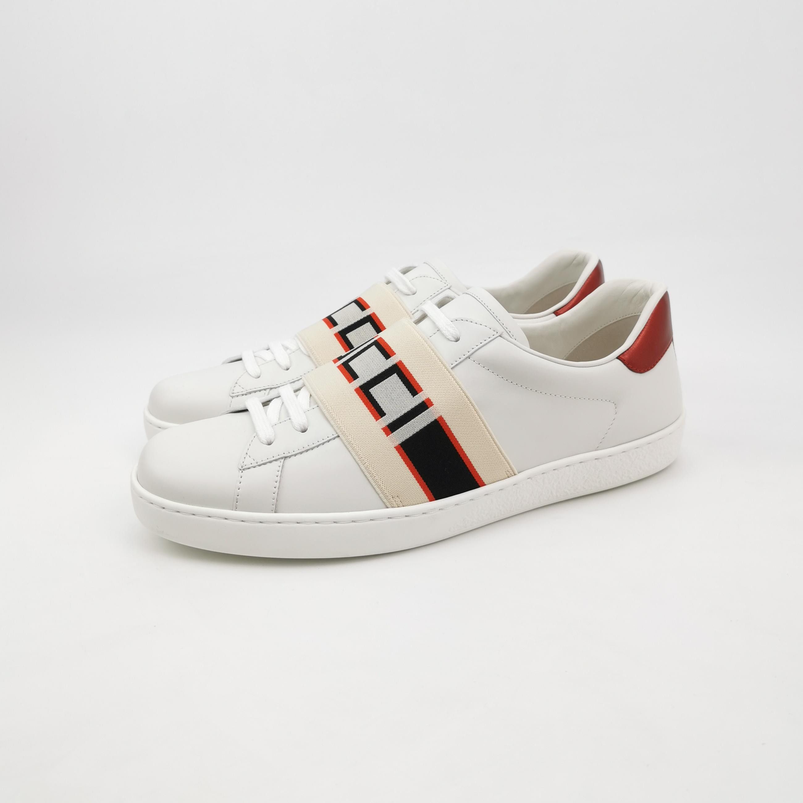 Gucci Gucci Ace Logo Elastic Band Sneakers 42.5 Size US 9 / EU 42 - 3 Thumbnail