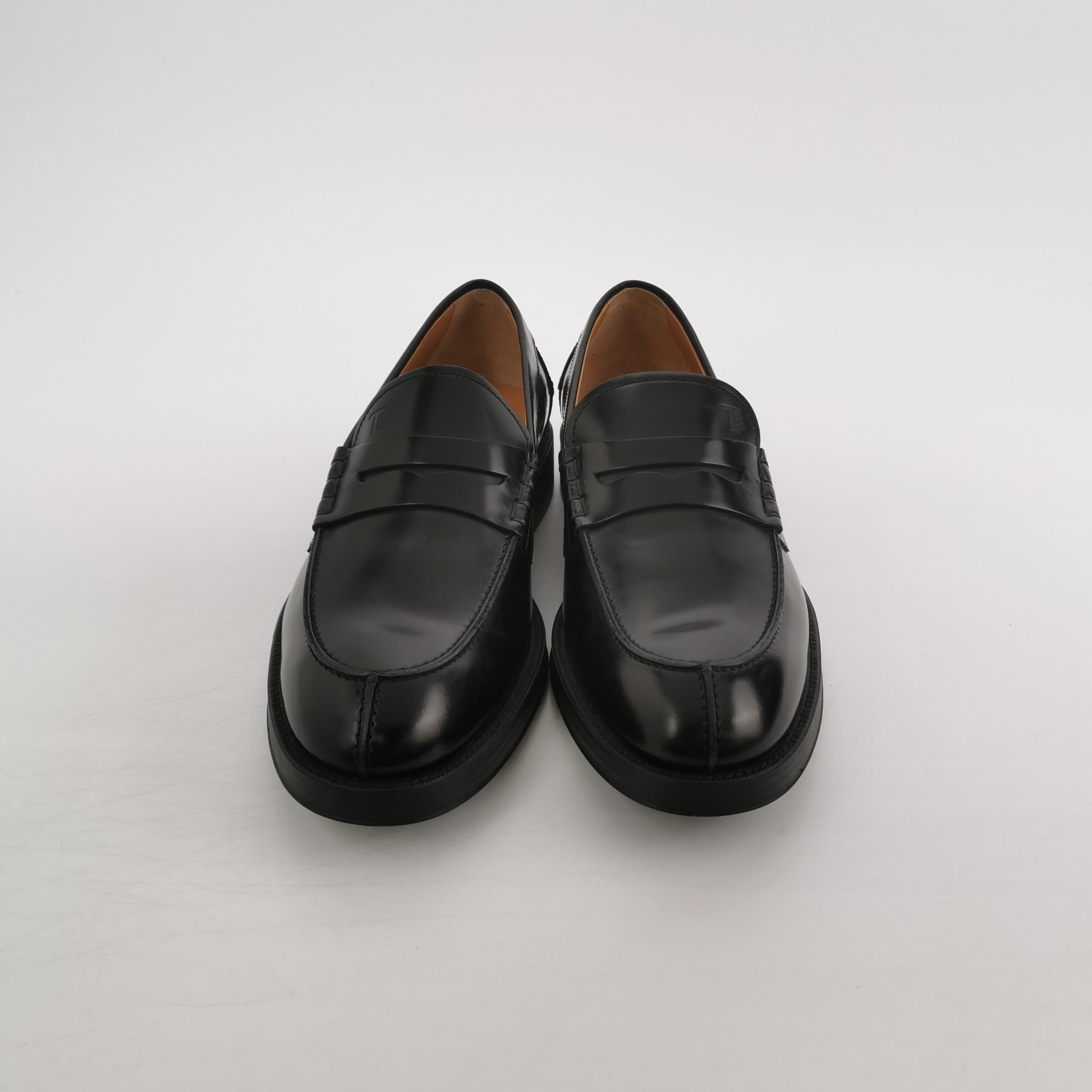 Tod's Tod's Black Leather Penny Loafers Size EU 40 Size US 7 / EU 40 - 4 Thumbnail