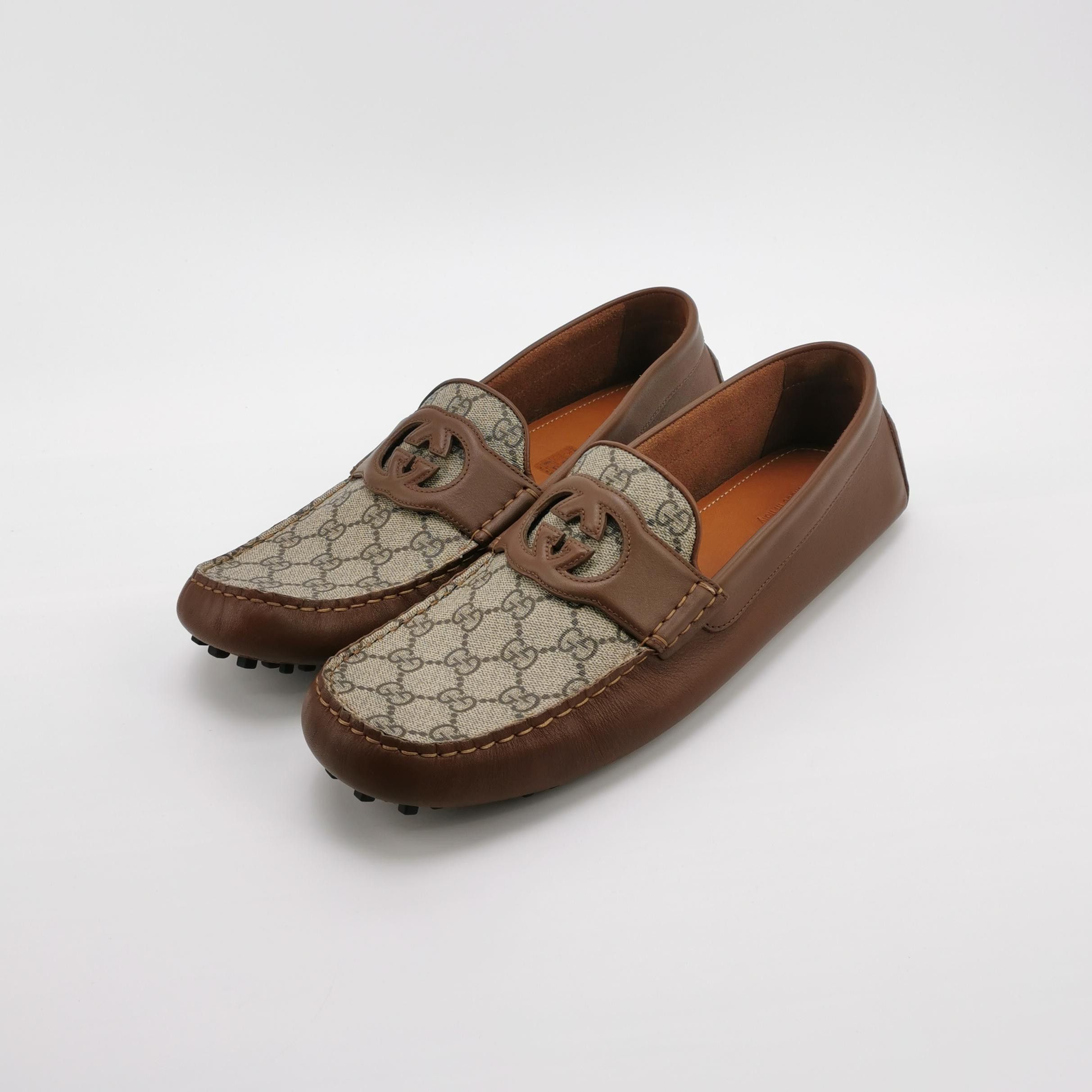 Gucci Gucci GG Supreme Interlocking G Loafers 13 Size US 14 / EU 47 - 3 Thumbnail