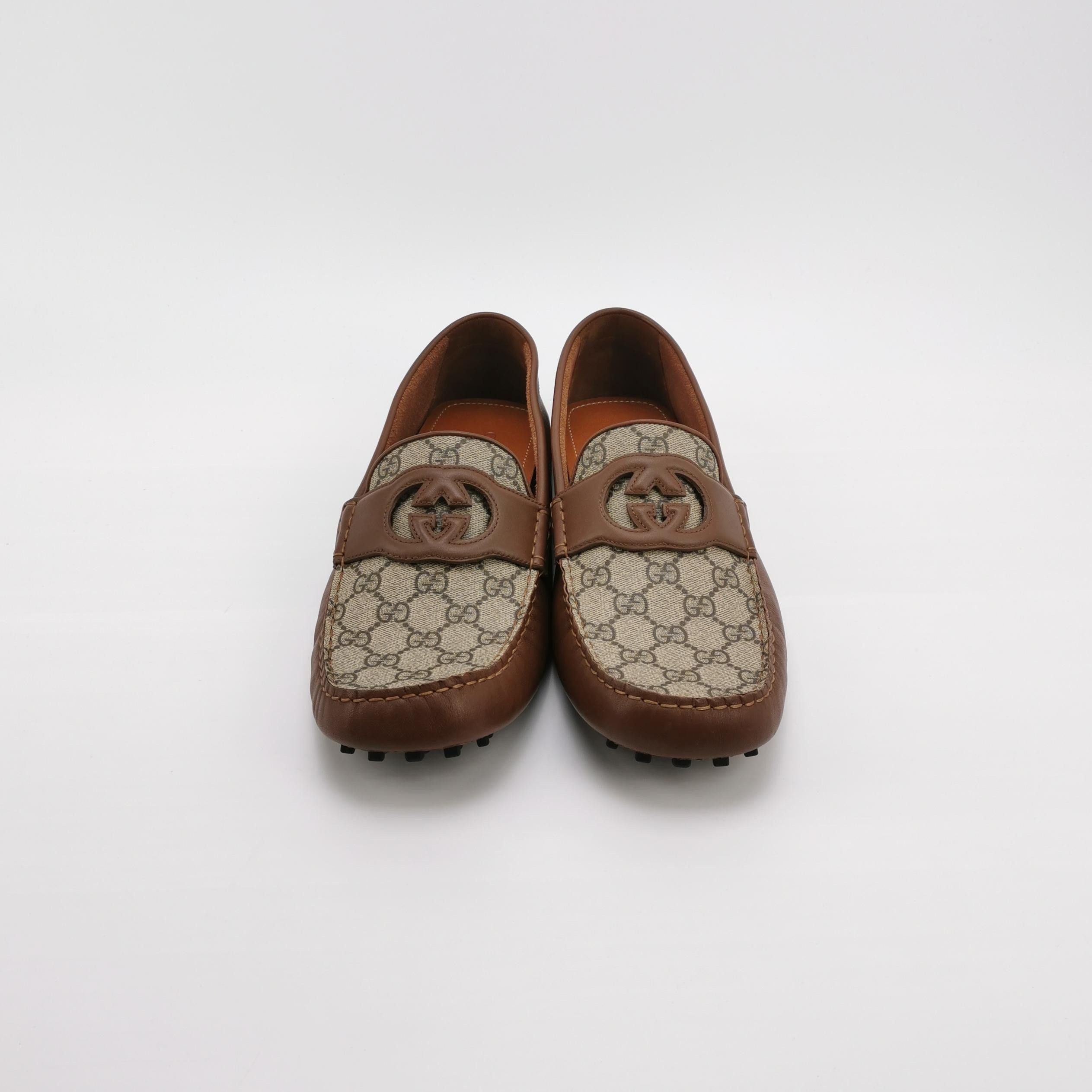 Gucci Gucci GG Supreme Interlocking G Loafers 13 Size US 14 / EU 47 - 4 Thumbnail