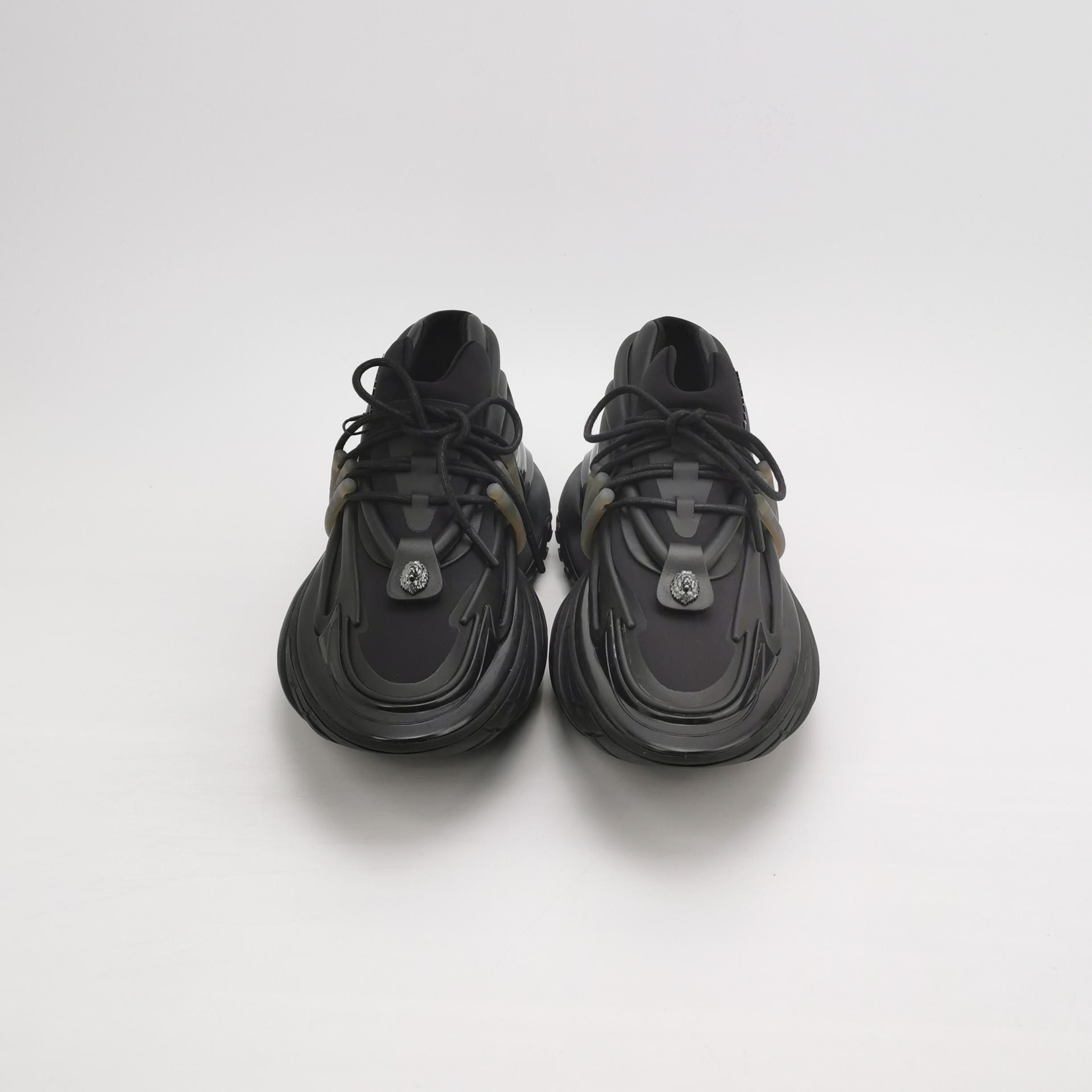Balmain Balmain Black Unicorn Low-Top Sneakers 40 Size US 7 / EU 40 - 4 Thumbnail