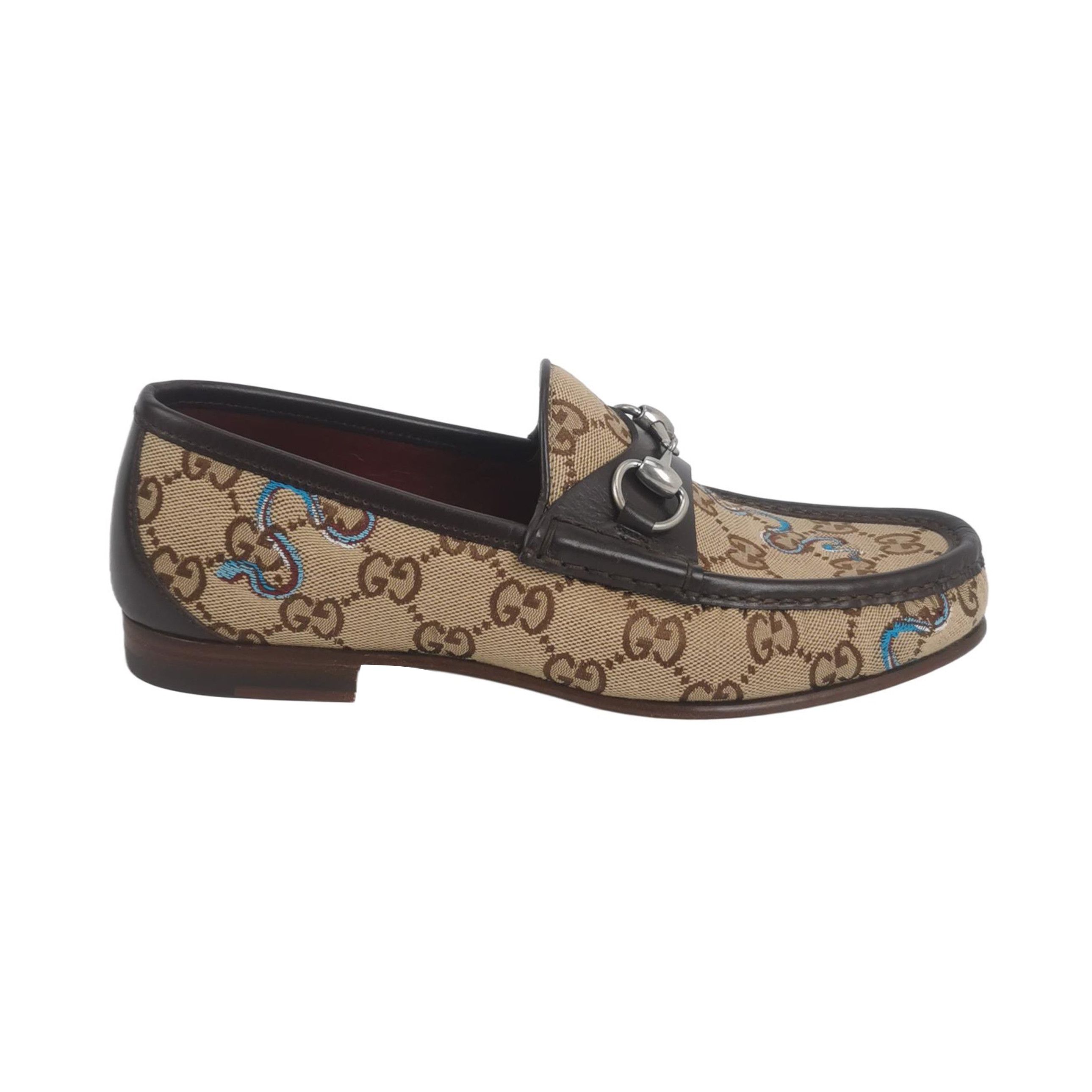 Gucci Gucci GG Canvas Snake Horsebit Loafers 39 Size US 6 / EU 39 - 2 Thumbnail