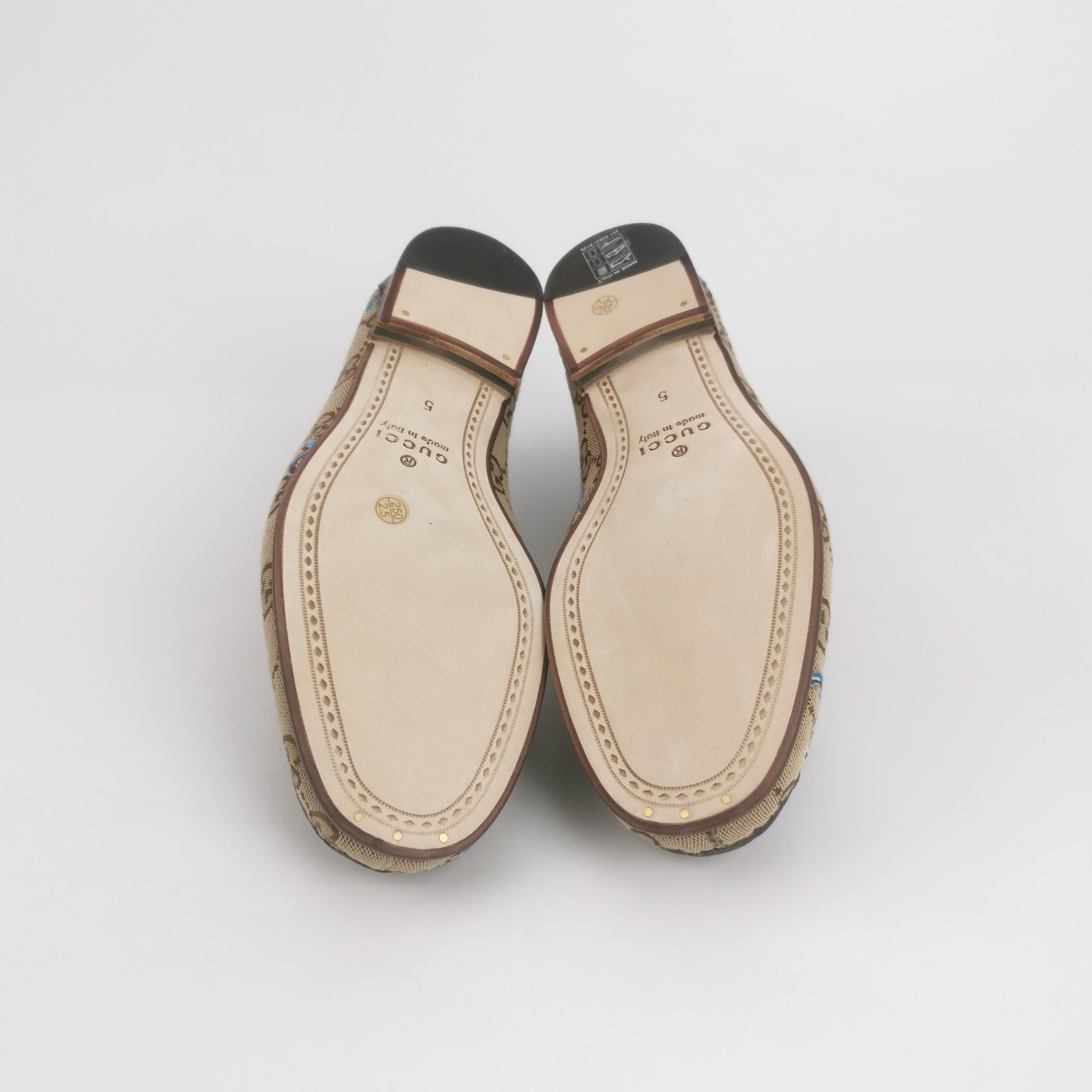 Gucci Gucci GG Canvas Snake Horsebit Loafers 39 Size US 6 / EU 39 - 6 Thumbnail