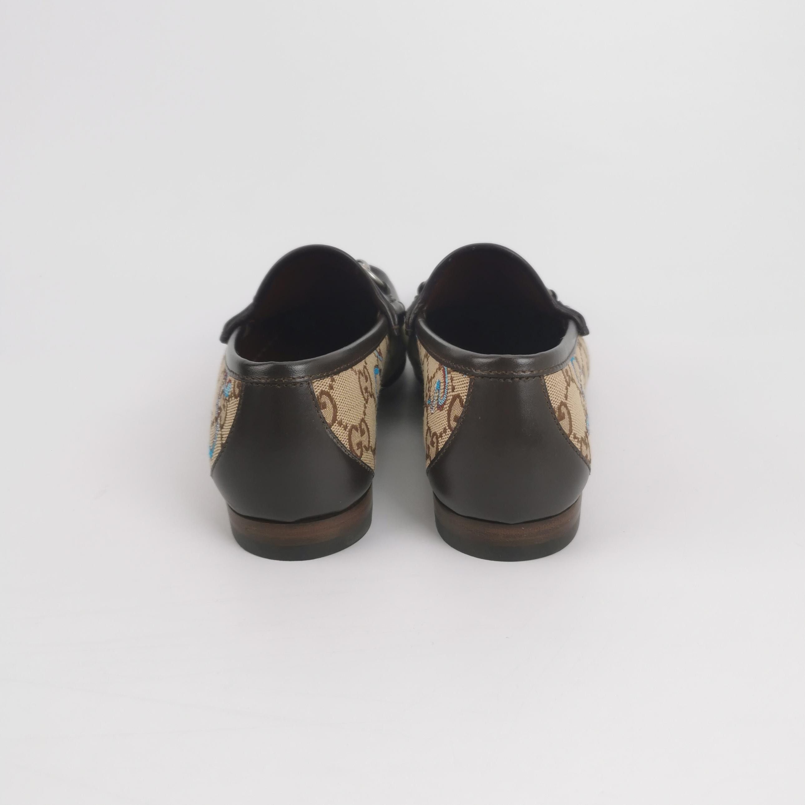 Gucci Gucci GG Canvas Snake Horsebit Loafers 39 Size US 6 / EU 39 - 5 Thumbnail