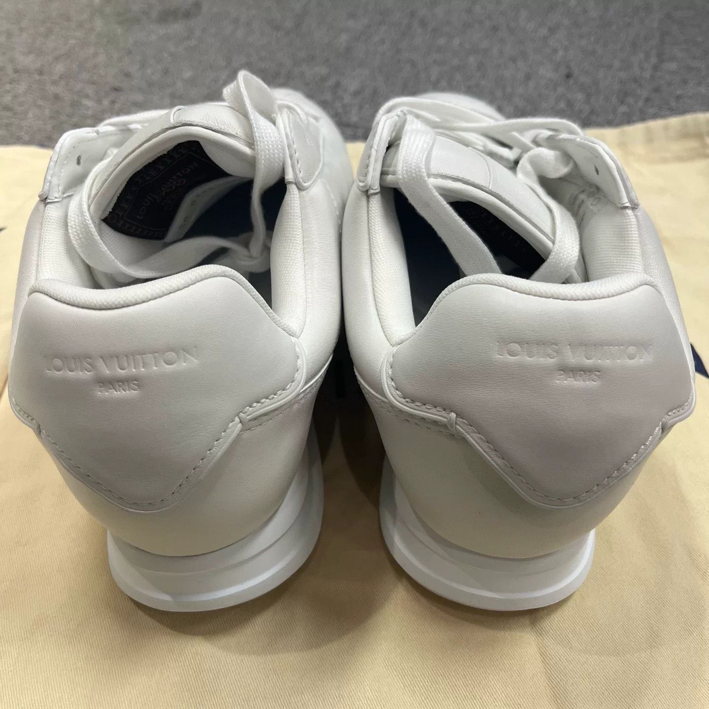 Louis Vuitton Louis Vuitton Printed Graphic White Lowtop Sneakers 11.5 Men Size US 11.5 / EU 44-45 - 3 Thumbnail