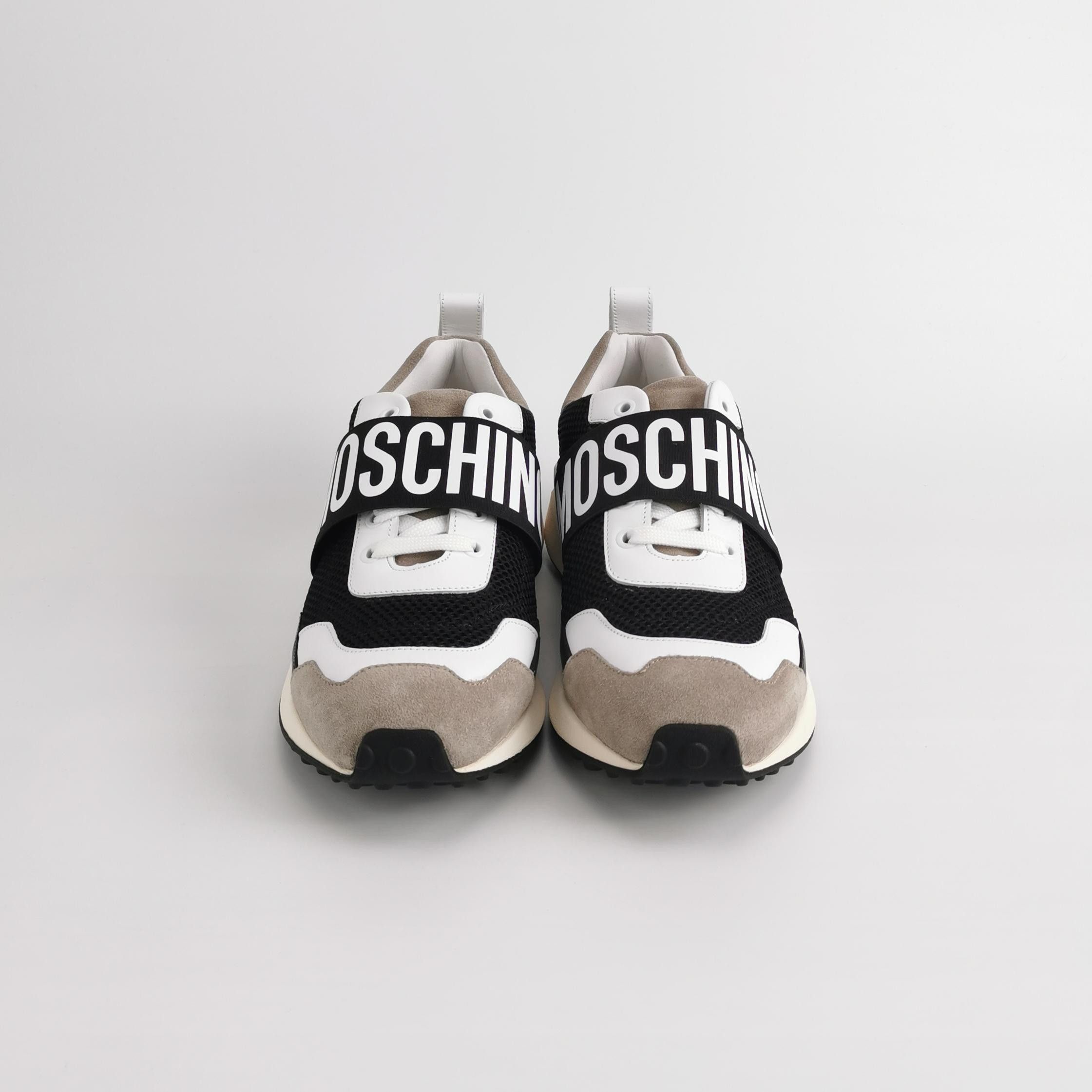 Moschino Moschino Logo Mesh Panel Sneakers 41 Size US 8 / EU 41 - 4 Thumbnail